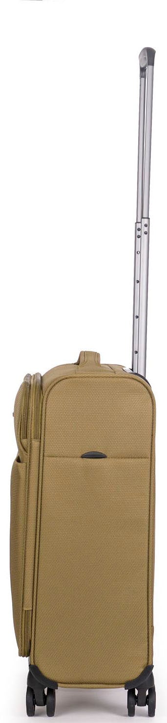 Stratic Weichgepäck-Trolley »Stratic Light + S, khaki«, 4 Rollen, Handgepäck Reisekoffer Reisegepäck TSA-Zahlenschloss