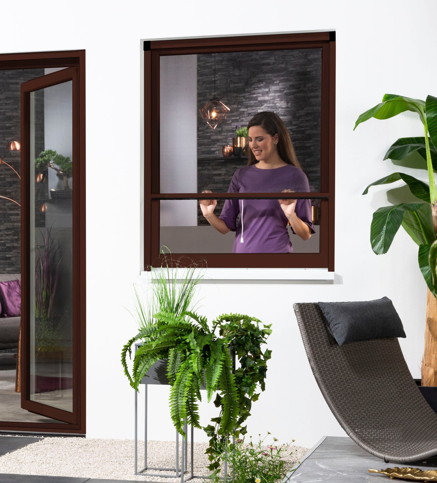 hecht international Insektenschutzrollo »SMART«, transparent, Insektenschutz, für Fenster, kürzbar