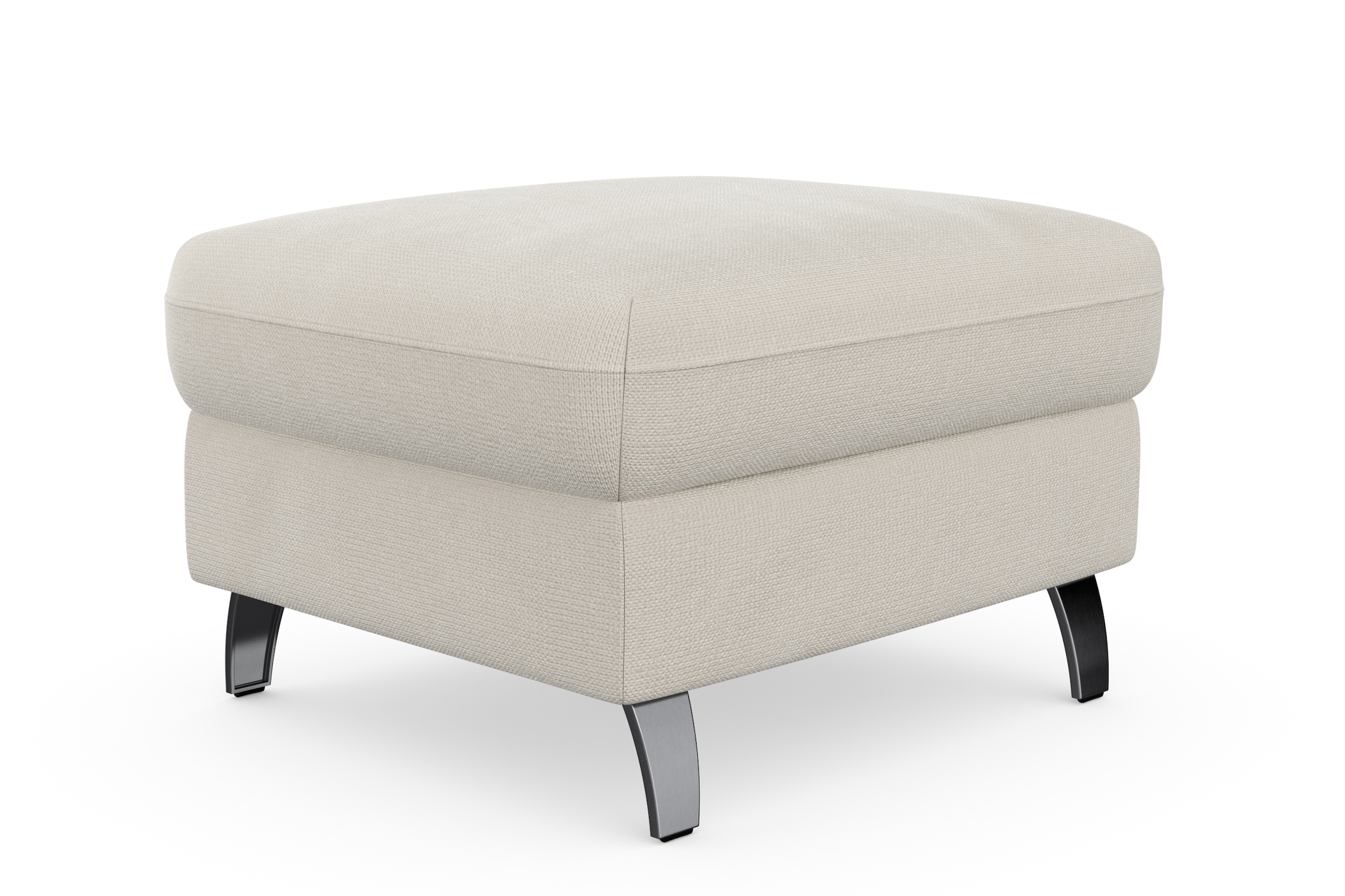 sit&more Stauraumhocker »Grenoble«, mit Stauraum und satinierten Füßen