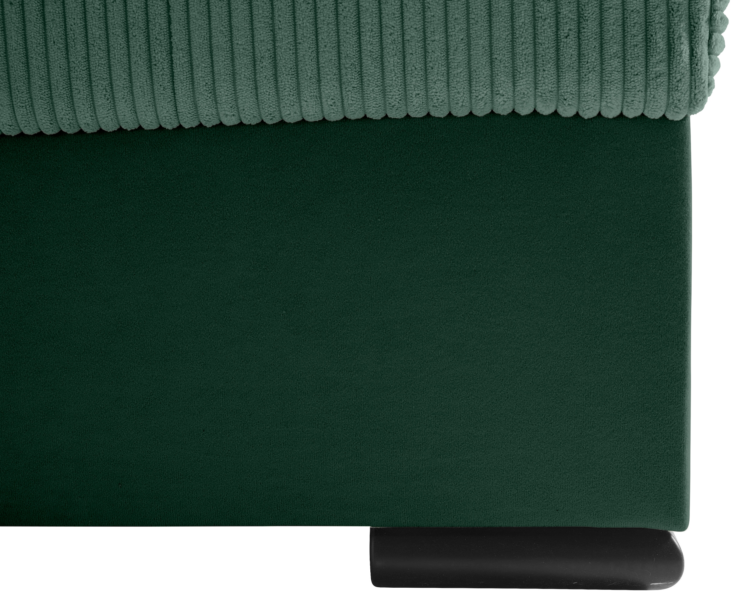 COLLECTION AB Wohnlandschaft »Josy, U-Form, Schlafsofa mit Bettkasten«, (Cord-/Mix), flexible Recamiere, Breite: 269cm, inklusive Rückenkissen, Cord/Mix