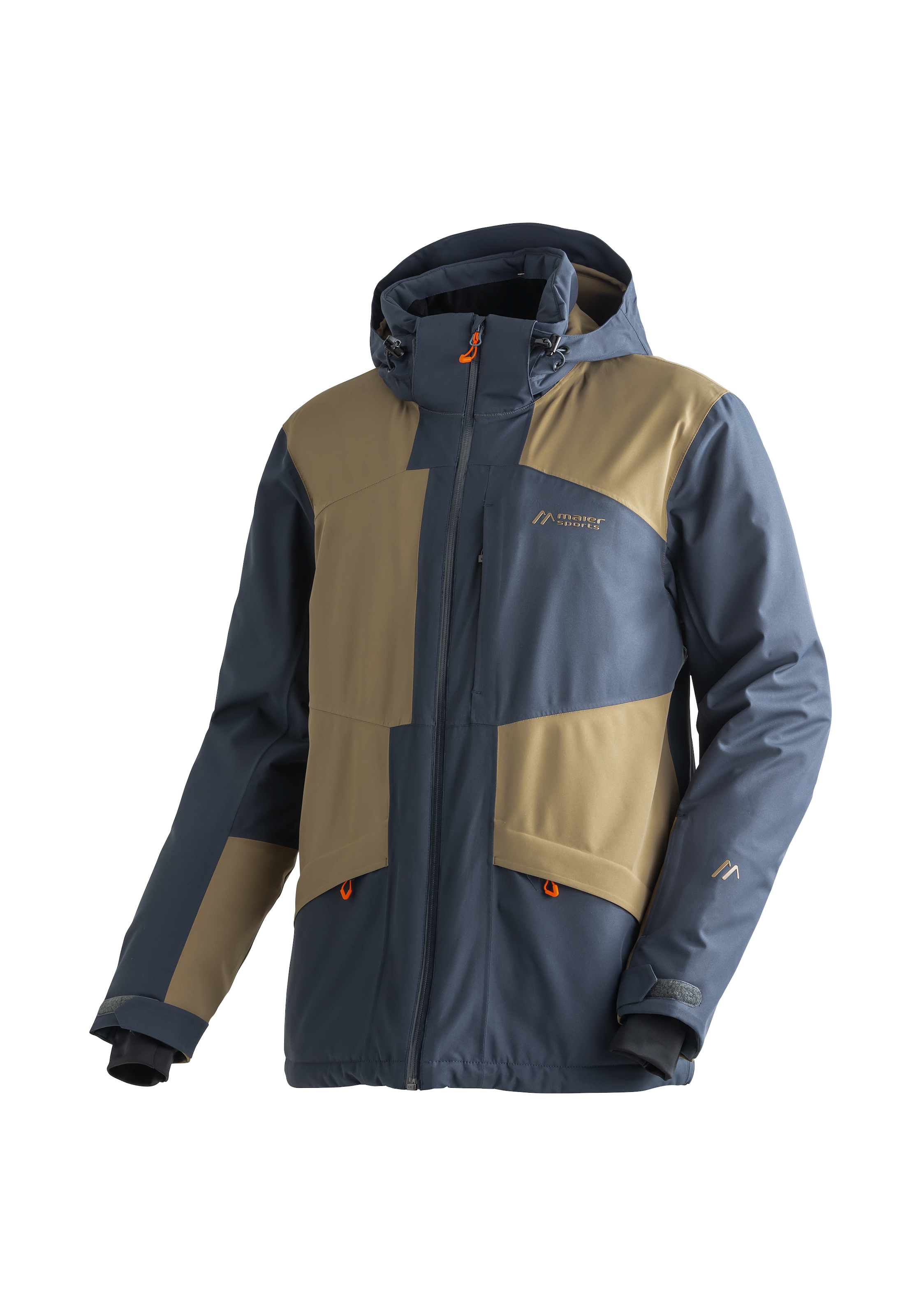 Skijacke »Bukovel«, Herren Winterjacke mit RV-Taschen und Kapuze, wasserdicht