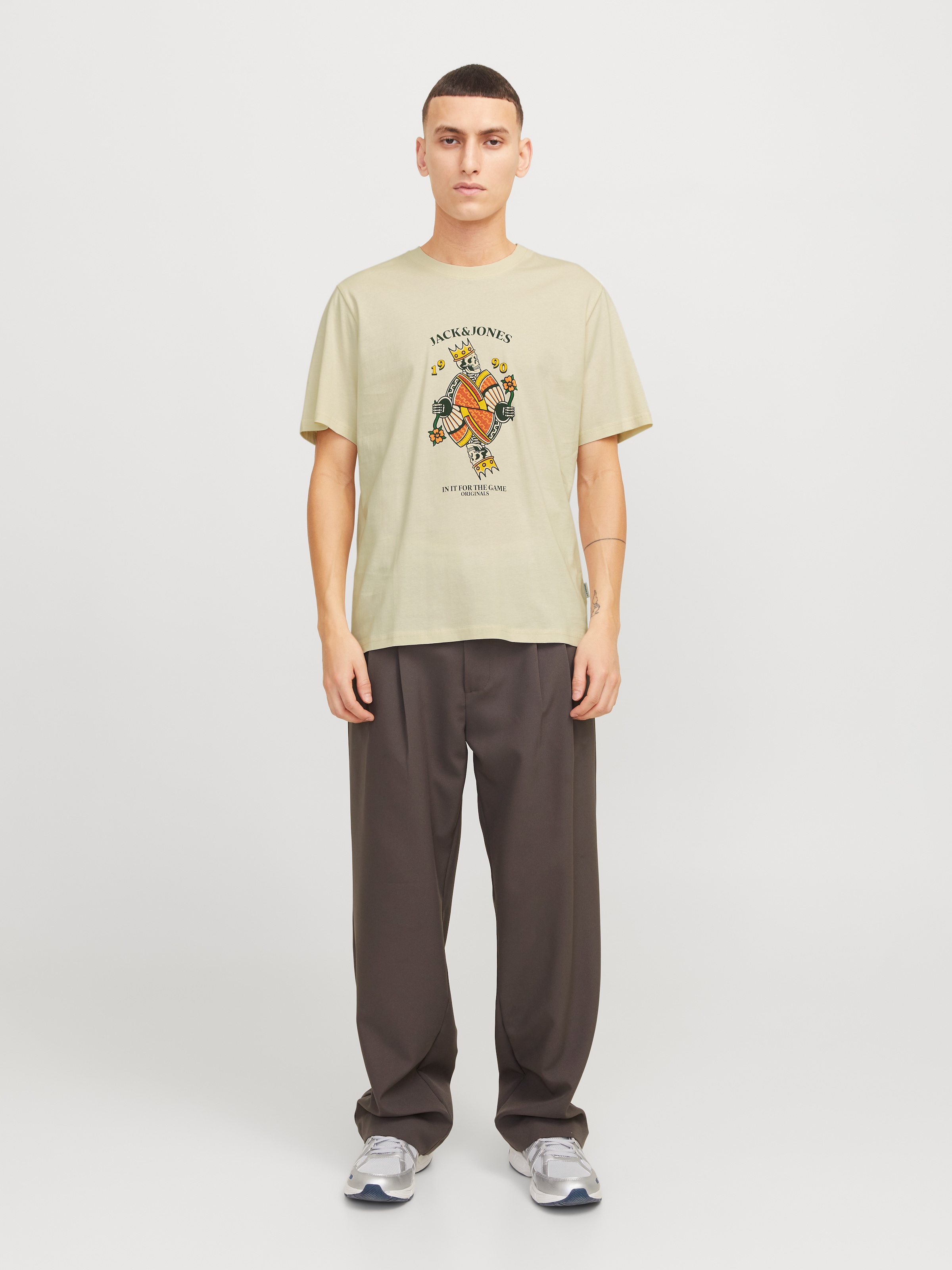 Jack & Jones T-Shirt »JORANATOMY SKULL TEE SS CREW NECK LN«