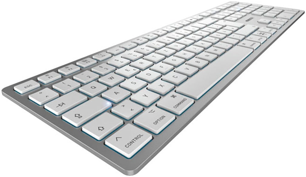 Cherry Wireless-Tastatur »KW 9100 SLIM FOR MAC« (USB-Anschluss | Ziffernblock)