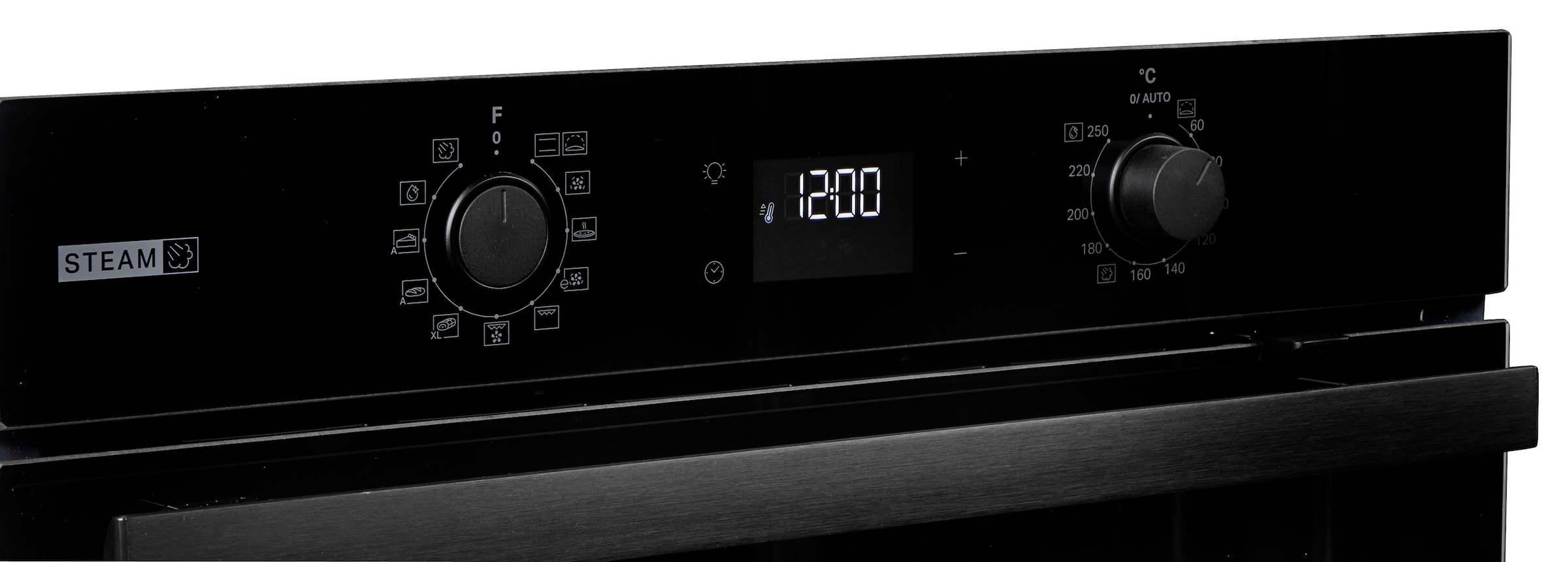 BAUKNECHT Backofen-Set »BAKO 780 Steam IND BL« mit 1-fach-Teleskopauszug Hydrolyse Set, 2 Stk. tlg. GentleSteam - für ein saftiges Inneres und ein knuspriges Äußeres