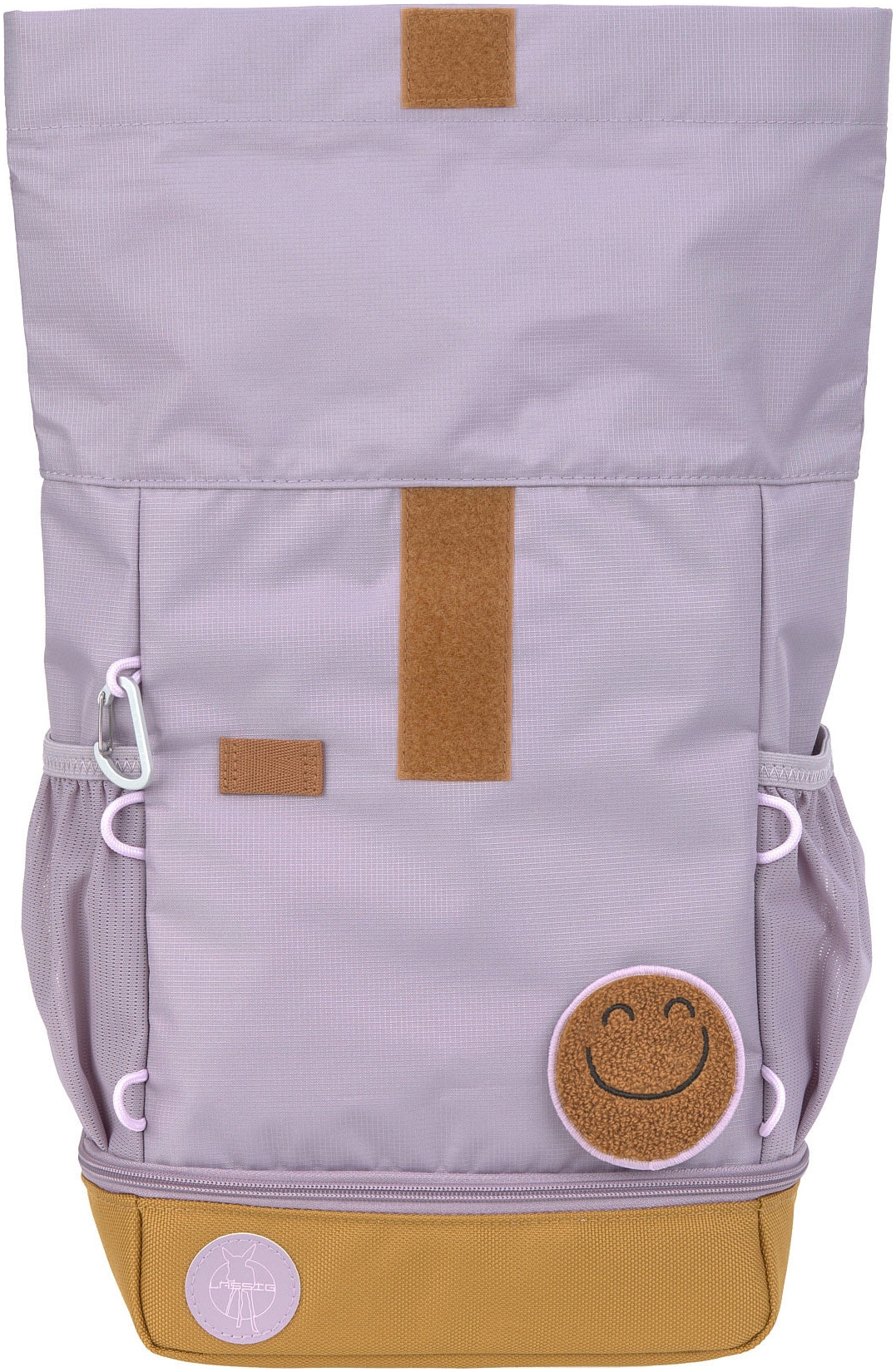 LÄSSIG Kinderrucksack »Little Gang, Mini Rolltop Backpack, lilac« Reflektoren aus recycelten PET-Flaschen