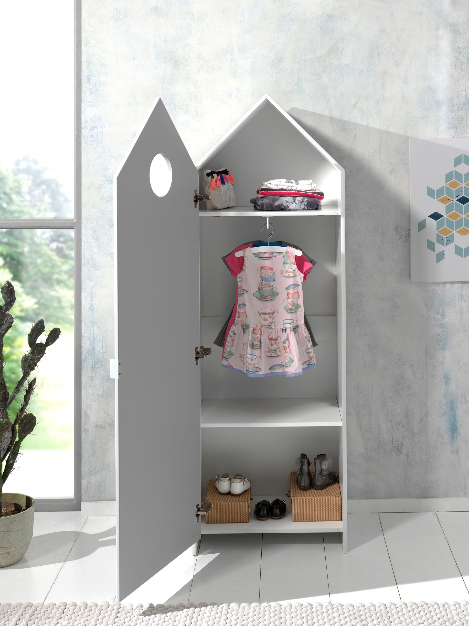 Vipack Drehtürenschrank »Casami, mit Soft-Close, viel Stauraum, TOP modern«, (B/H/T ca. 57,6x171,3x37cm, verschiedene Farben, Strandhaus-Optik), als Kleider-/Wäscheschrank nutzbar, universell einsetzbar