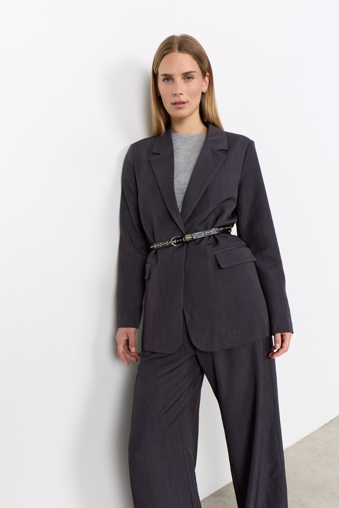 soyaconcept Longblazer »SC-ANN 2« Materialmix mit Stretch