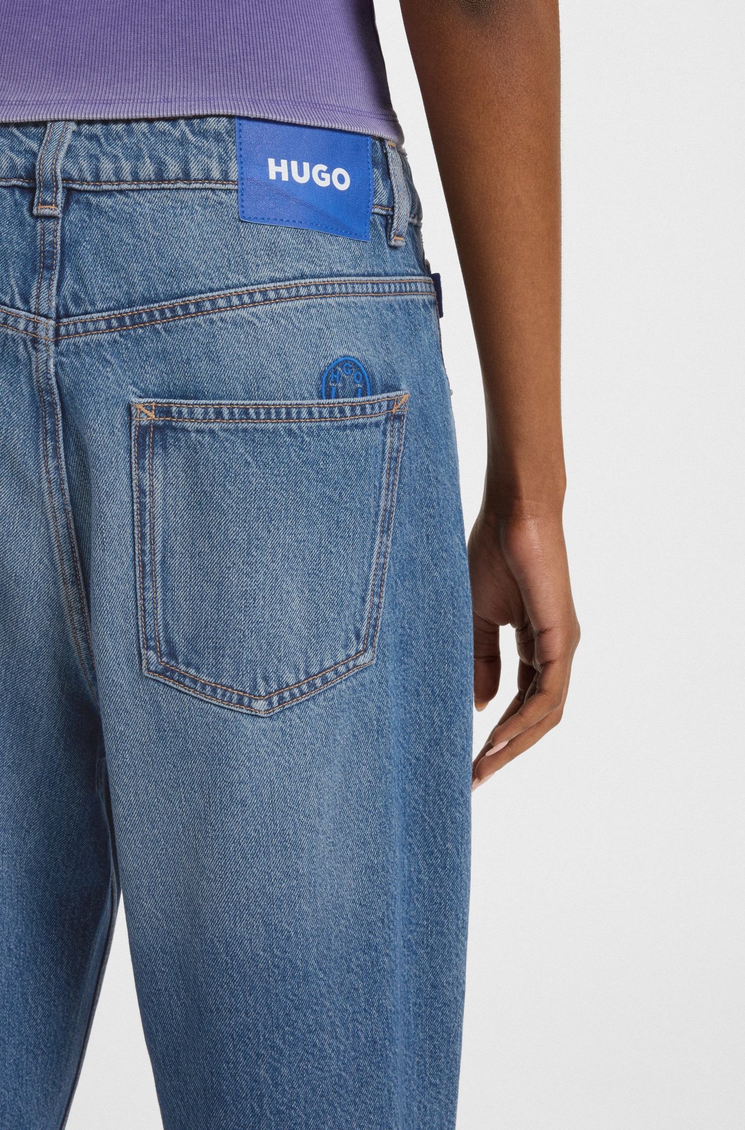HUGO Blue 5-Pocket-Jeans »Leni«, Loose Fit