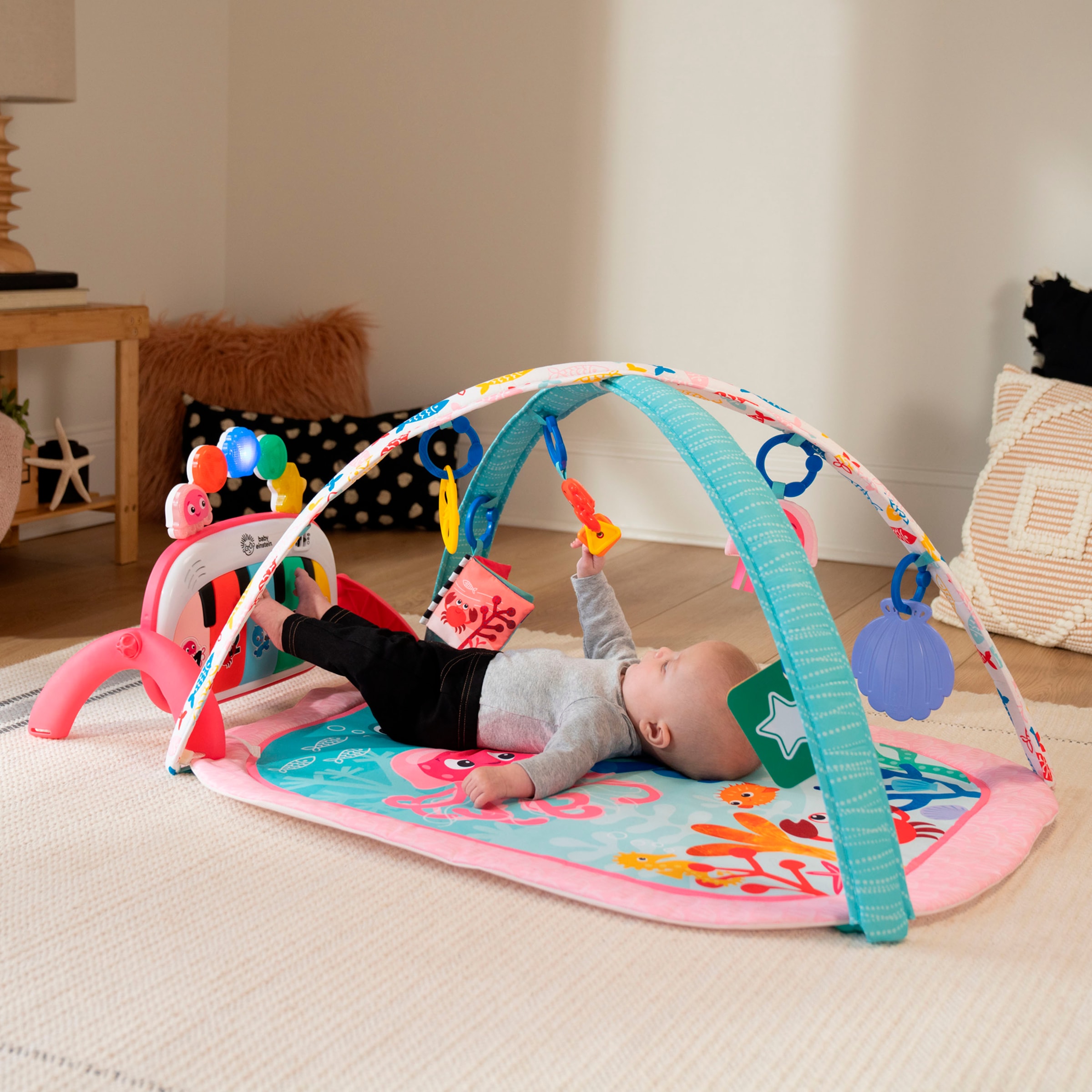 Baby Einstein Spielbogen »4-in-1 Kickin’ Tunes Jellyfish Jamboree Music & Language Discovery Gym« mit Soundeffekt