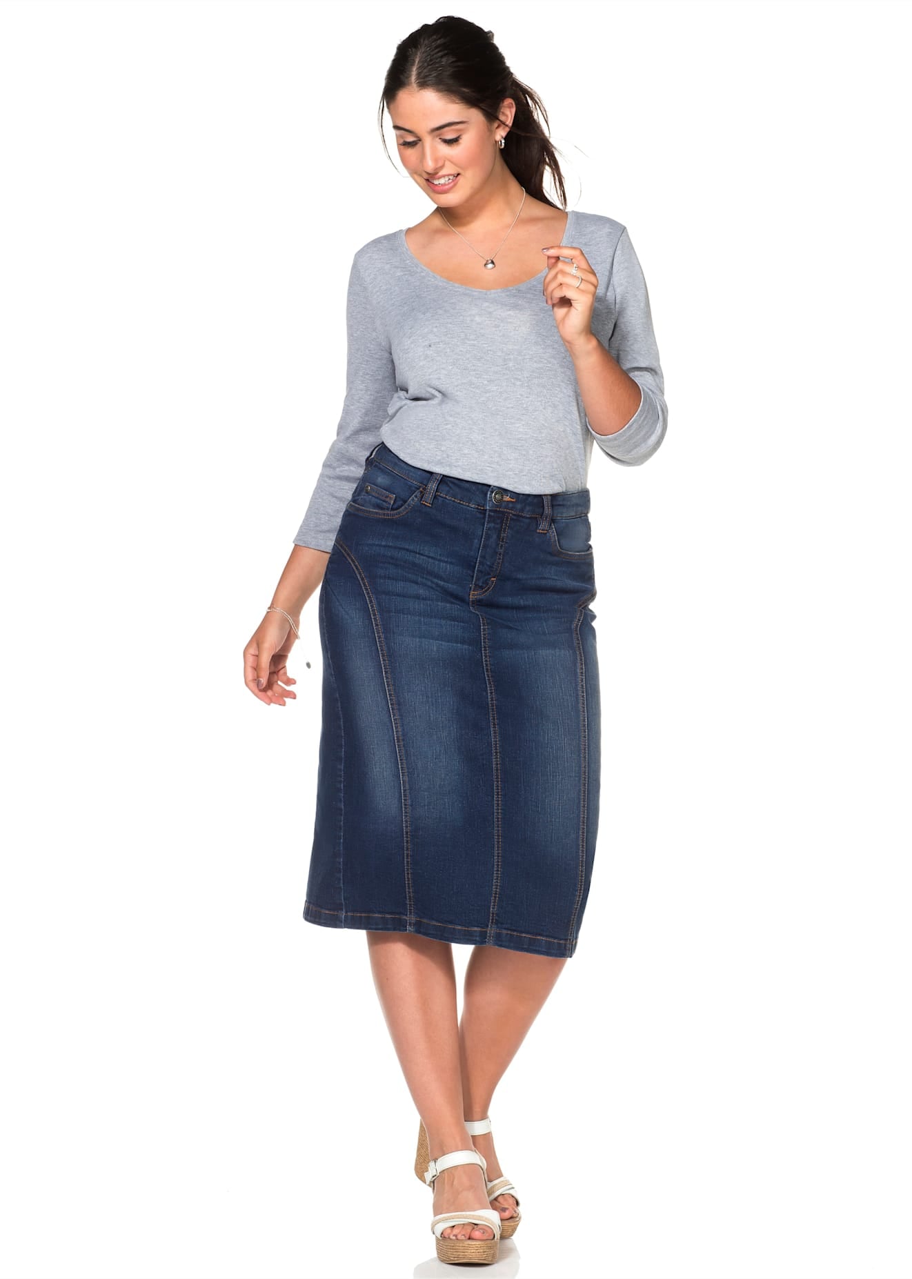 Sheego Jeansrock