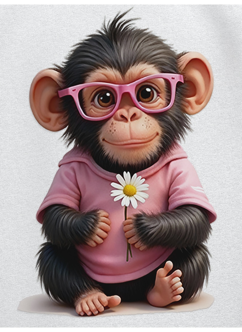 Trigema T-Shirt »TRIGEMA T Shirt mit süßem "Baby Affe Mädchen" Print« 1