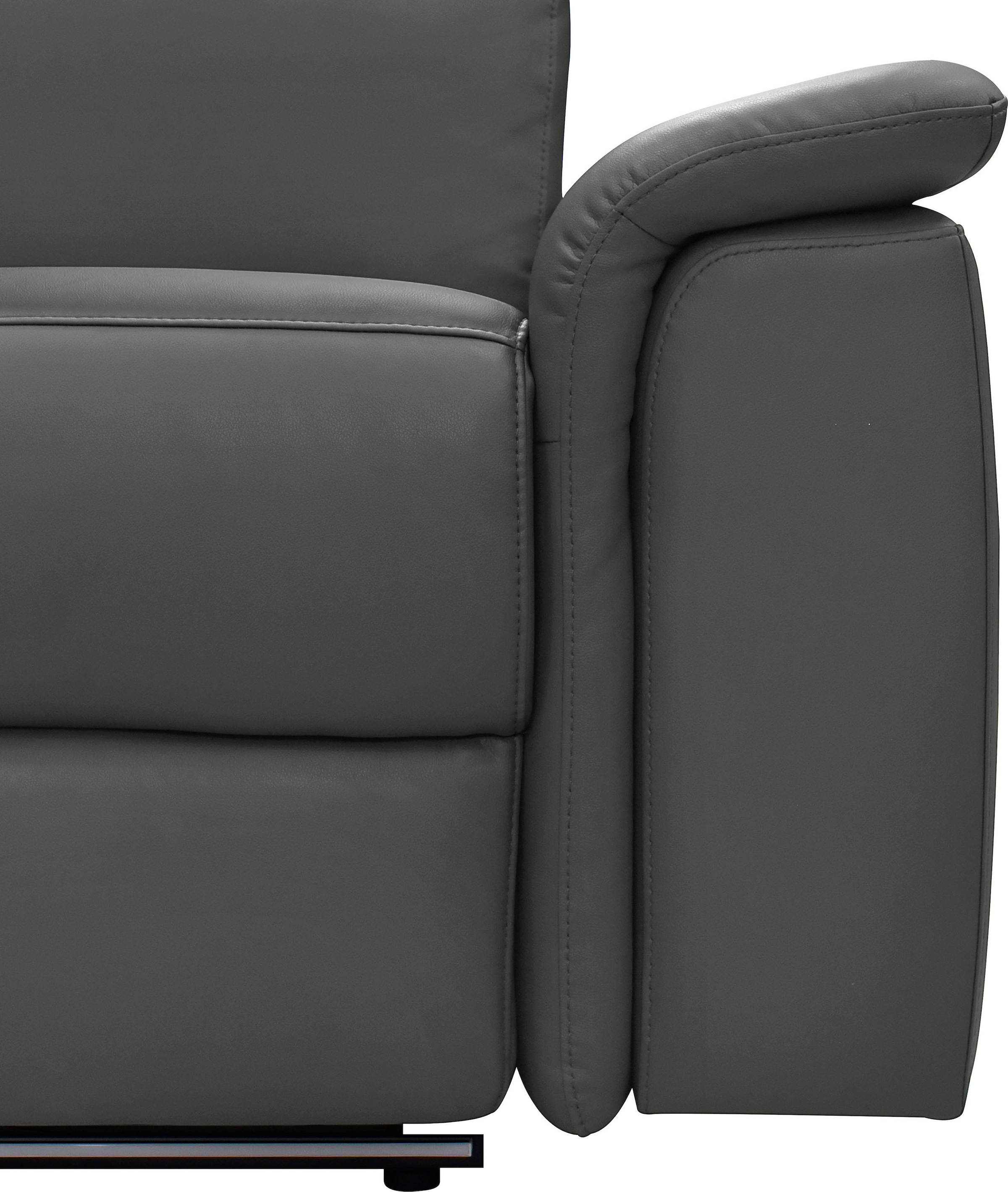 Home affaire Ecksofa »Pareli, L-Form, 259cm,m. Recamiere, Echtleder, Kunstleder, Webstoff« man. o. elektr. Relaxfunktion, USB/Kopfteilverstellg u. LED