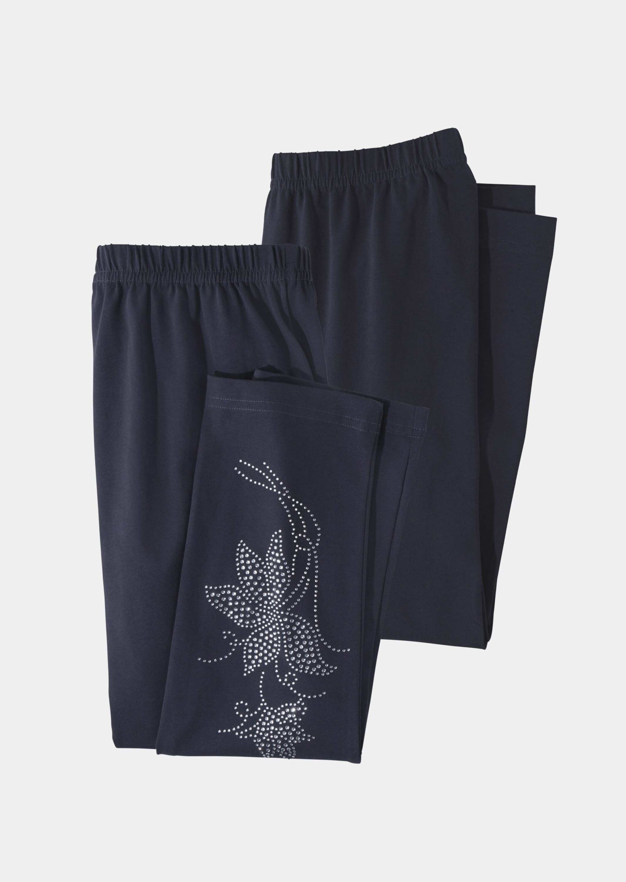 GOLDNER 2-in-1-Hose »Bequeme Baumwoll-Leggings, 2-Stück«