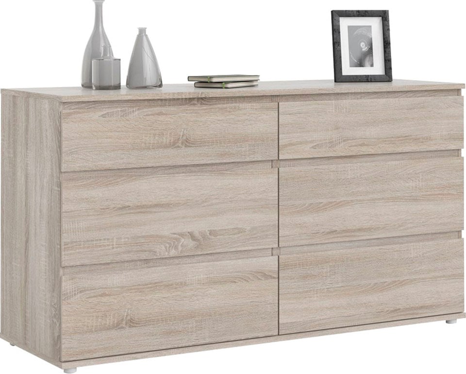 INOSIGN Kommode »Nova, Aufbewahrung, Schubladenschrank, Stauraum«, 8 Schubladen, Stauraum, grifflos, Breite 154 cm, Höhe 84 cm