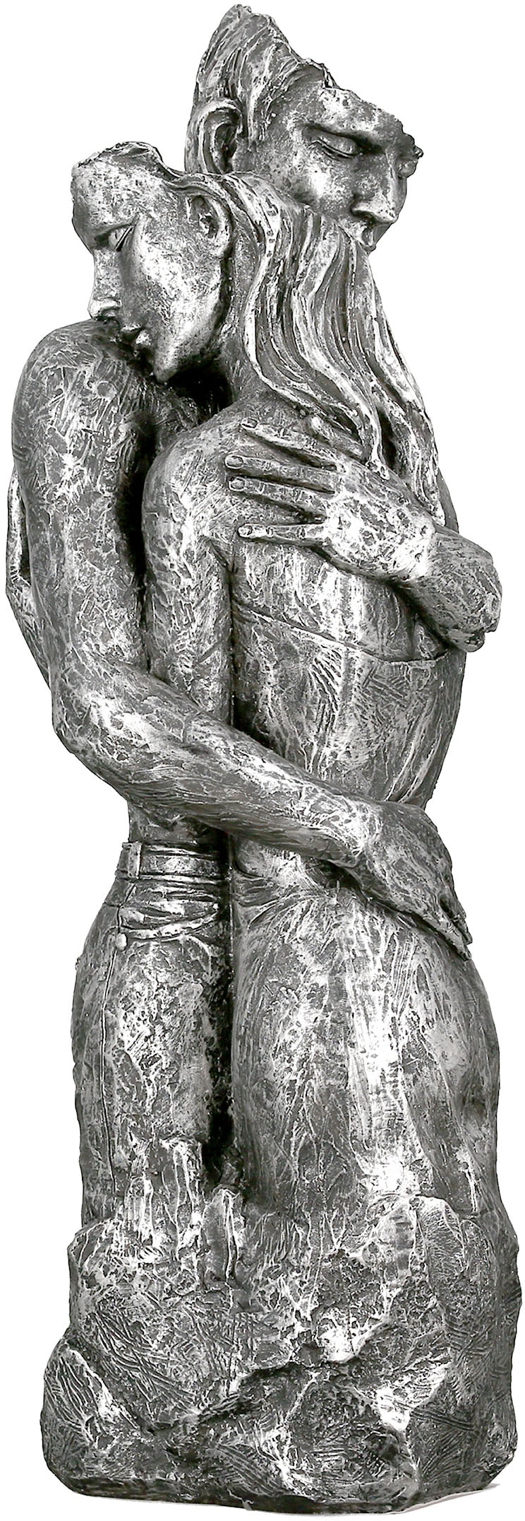 silberfarben, Embrace, silber«, »Skulptur Dekofigur Polyresin | GILDE OTTO
