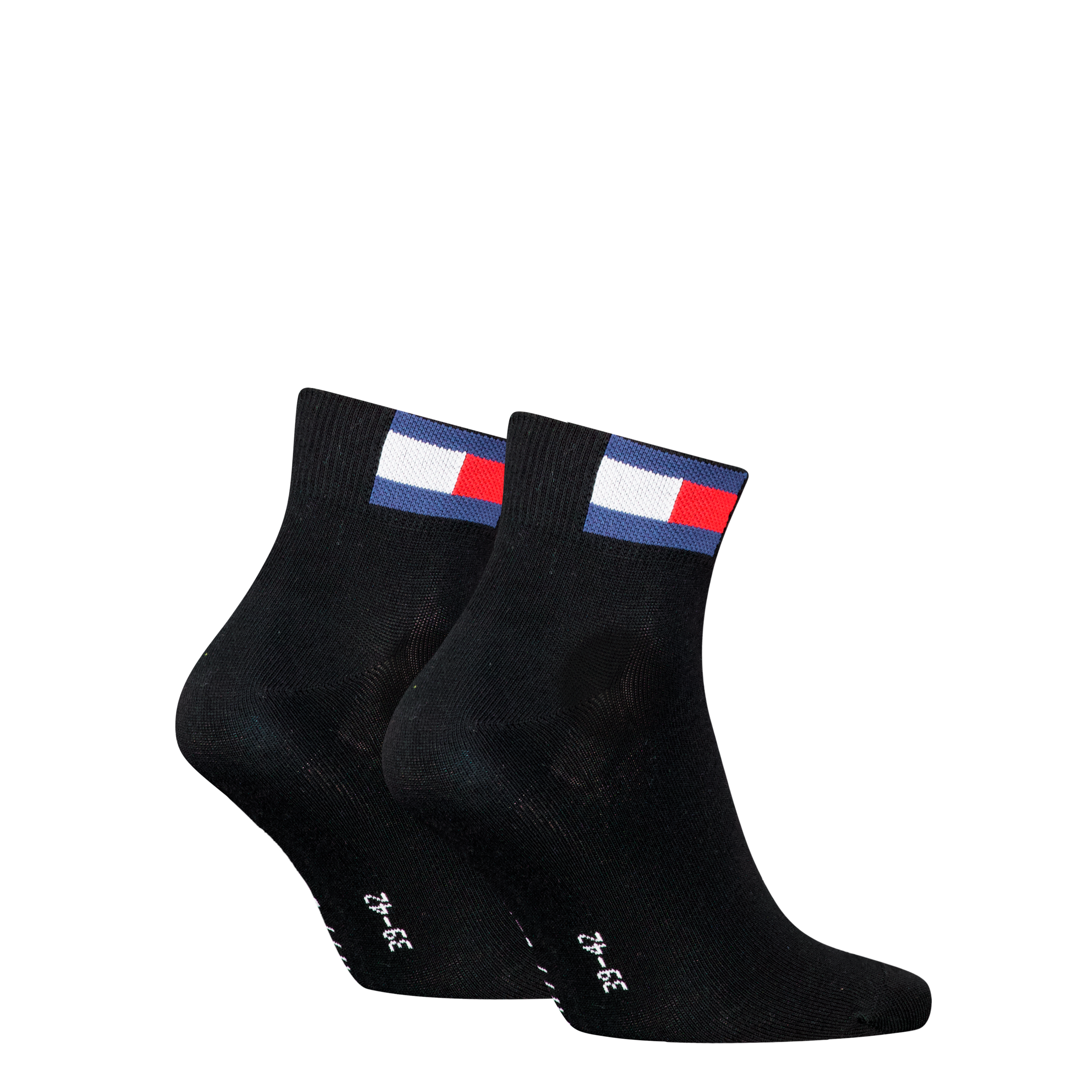 Tommy Hilfiger Kurzsocken »TH UNI TJ QUARTER 2P FLAG« 2 Paar,  Verstärkte Ferse und Spitze für zusätzliche Strapazierfähigkeit