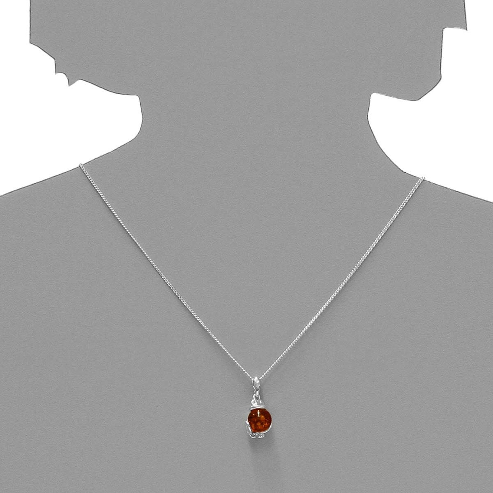 OSTSEE-SCHMUCK Kettenanhänger »- Frosch - Silber 925/000 - Bernstein«