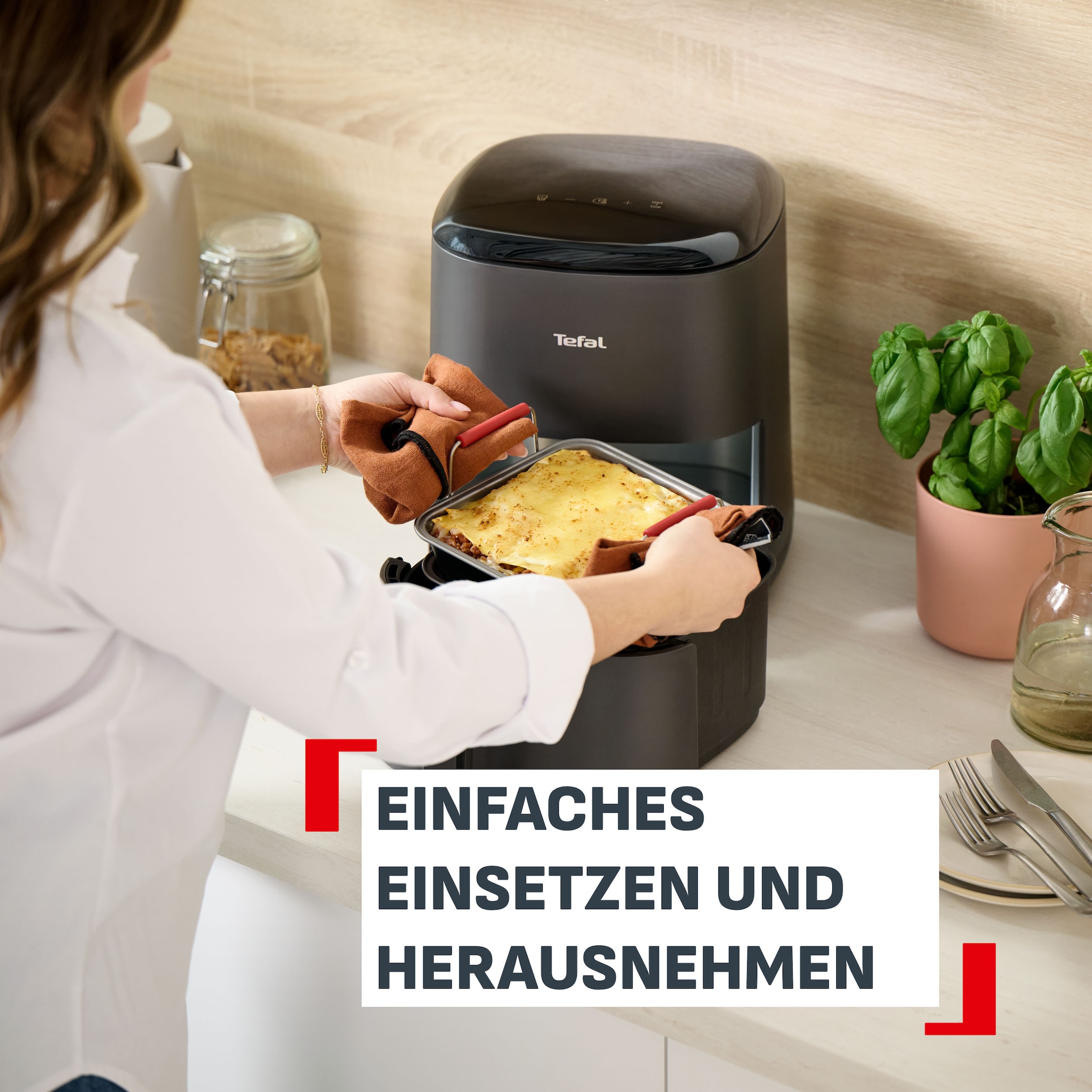 Tefal Backform »Dail'Easy, Backeinsatz für die Heißluftfritteuse« stapelbar, antihaftbeschichtet