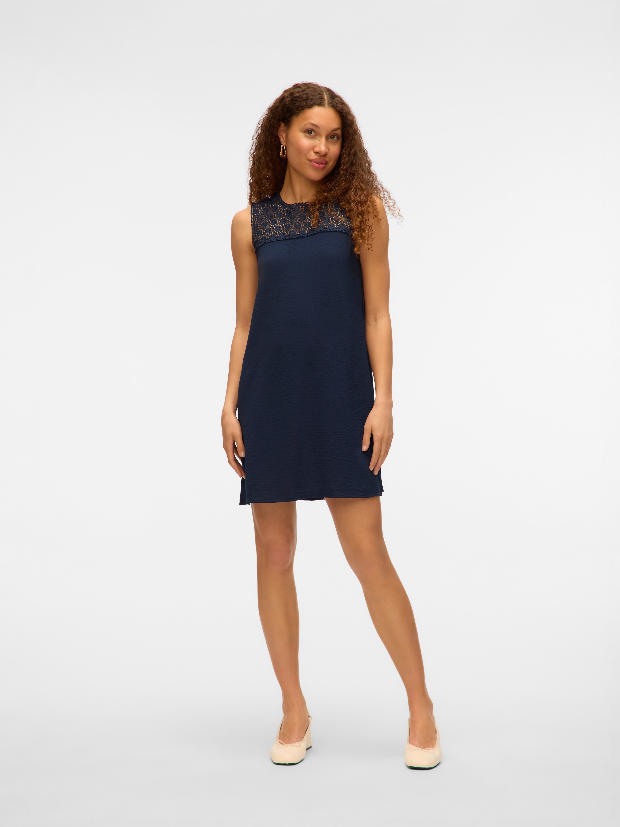 Vero Moda Minikleid »VMALVA CROCHET SHORT DRESS WVN GA«