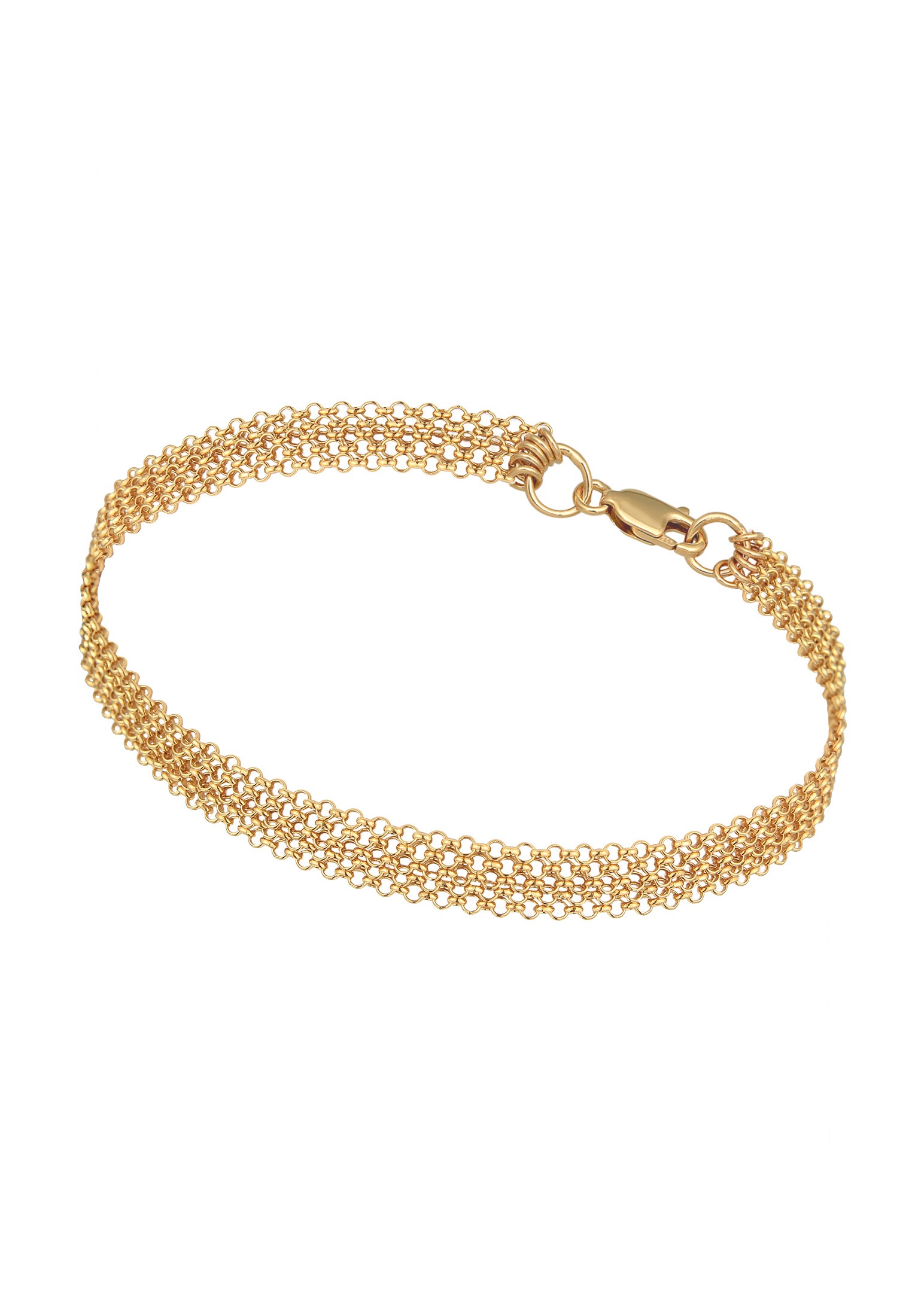 Elli Armkette »Armband Breit Glieder Basic Silber 925«