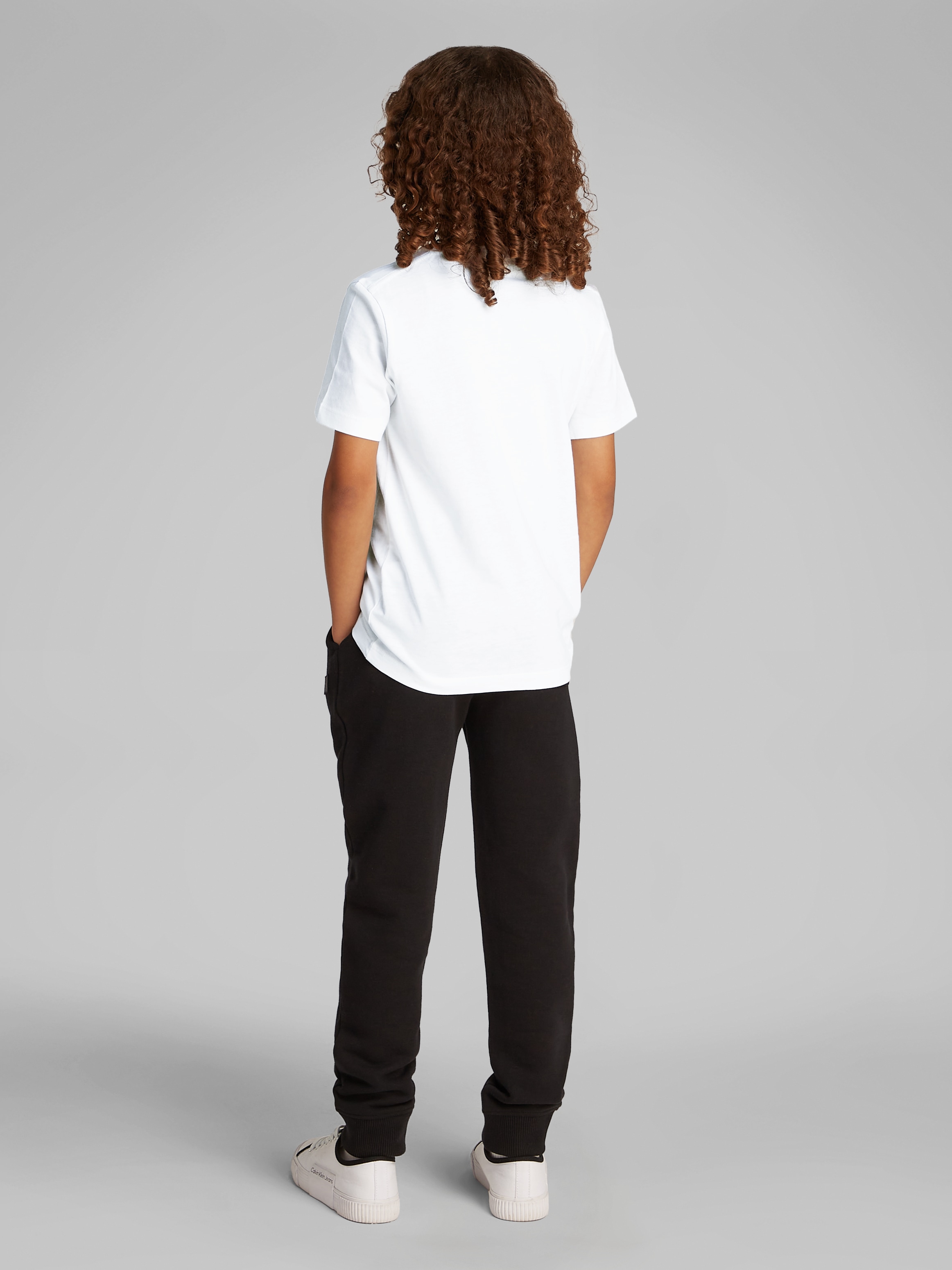 Calvin Klein Jeans T-Shirt »Chest Monologo Ss T-Shirt«, für Kinder bis 16 Jahre und mit Logodruck