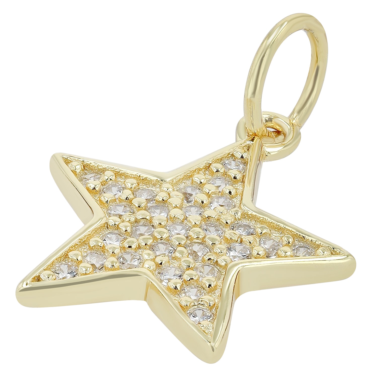 Adelia´s Kettenanhänger »925 Silber Anhänger Stern 1,35 cm mit funkelnden Zirkonia«