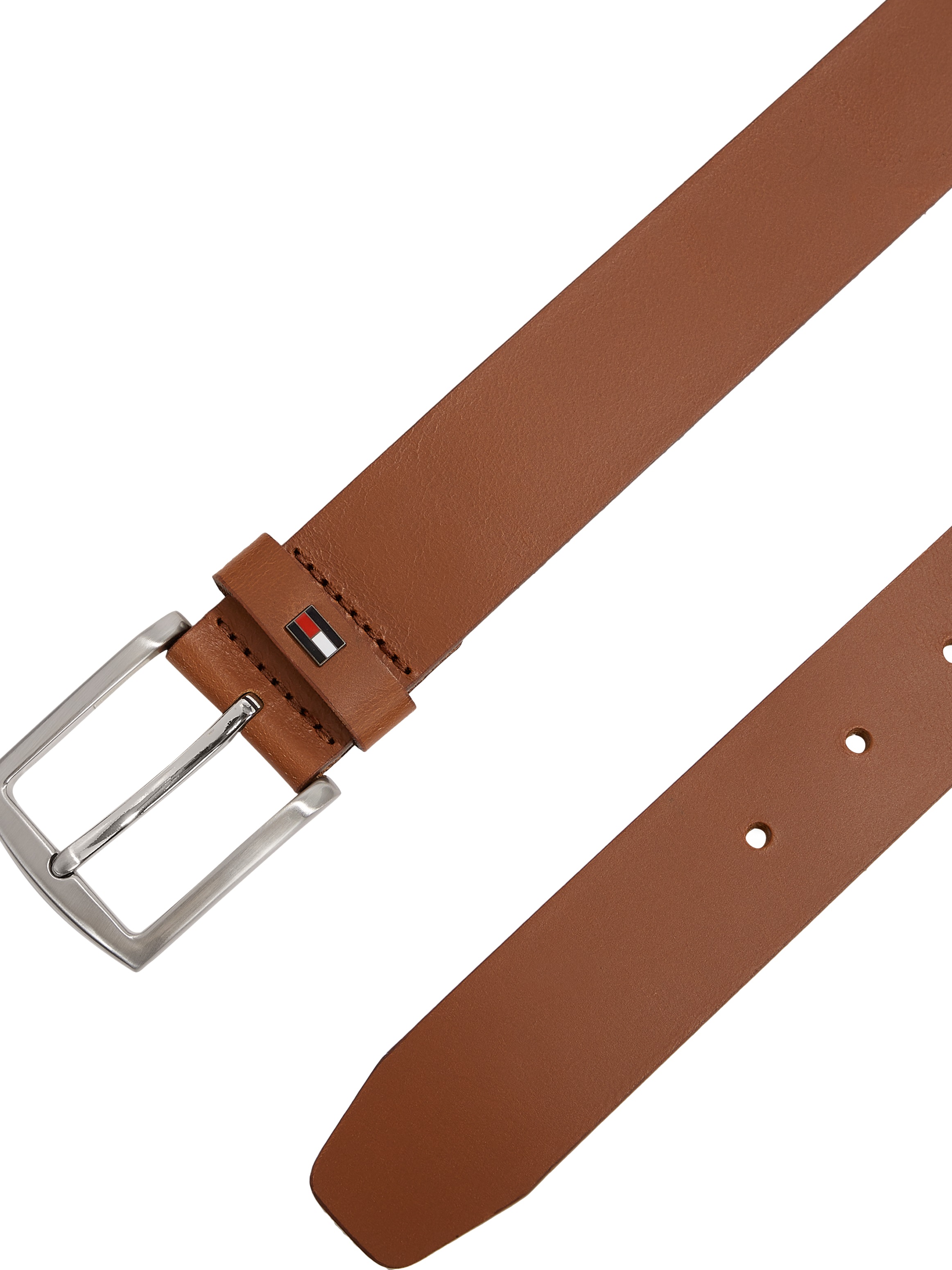 Tommy Hilfiger Ledergürtel »DENTON 3.5 EXT«, Einfachdornschließe, Metalllogo