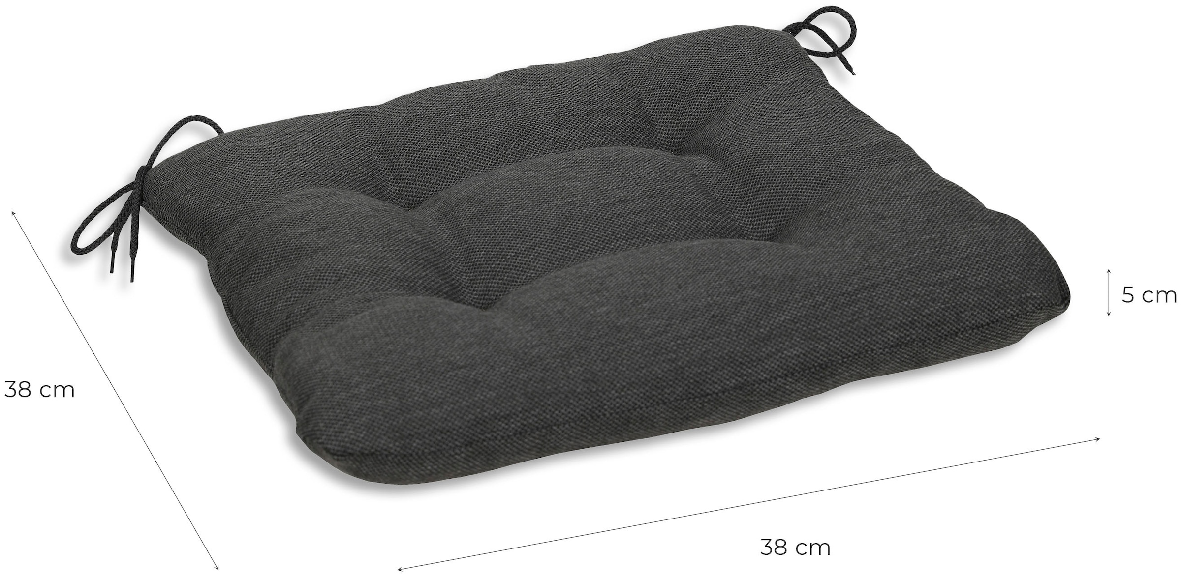 GO-DE Sitzkissen »Carina, TOPSELLER!«, 2er Set, 38x5x38 cm, wasserabweisend