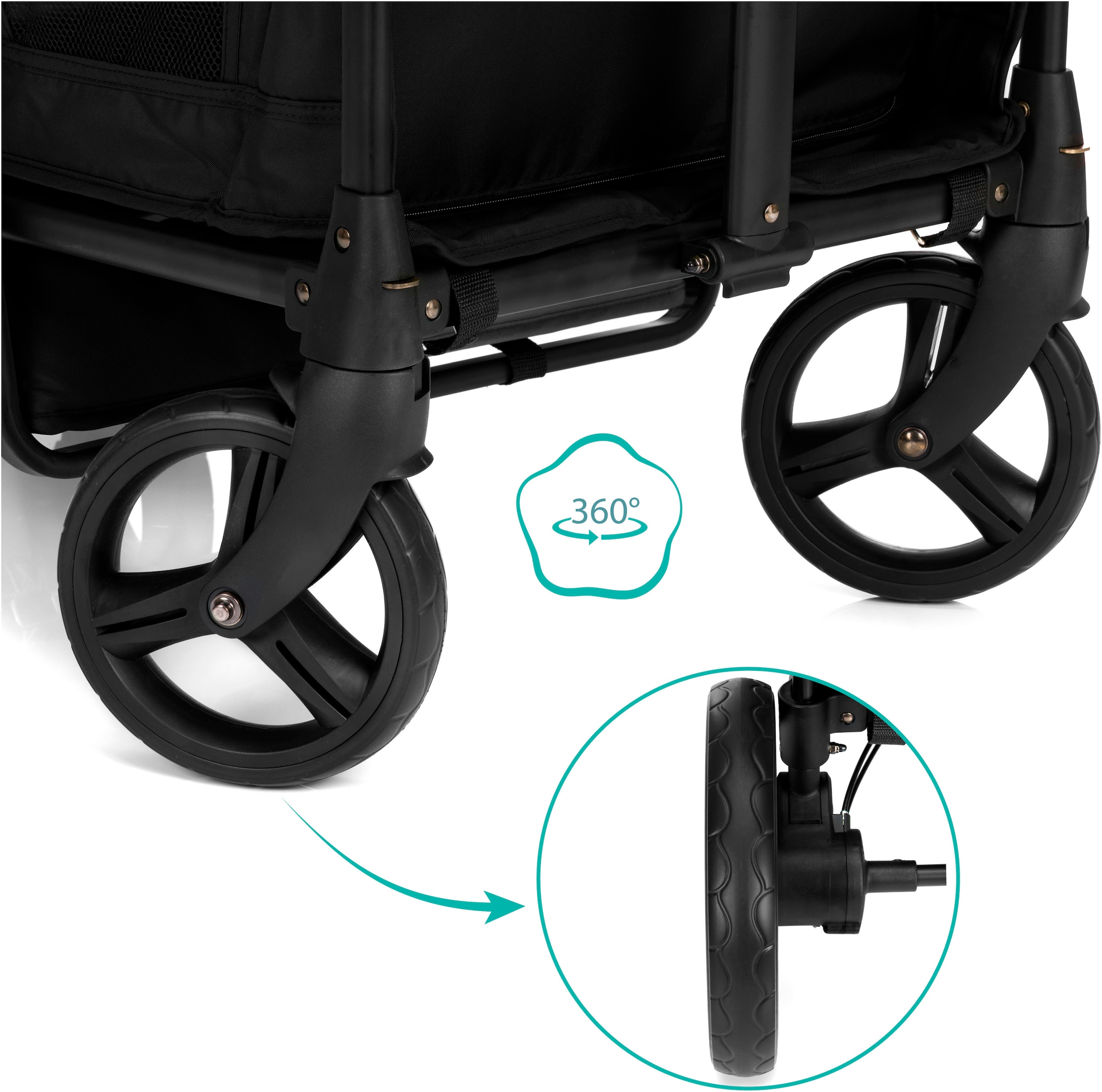 Fillikid Bollerwagen »Oskar« faltbar; für zwei Kinder