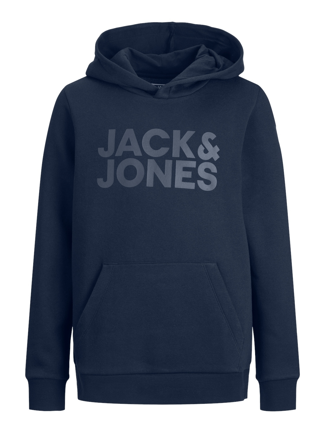Jack & Jones Junior Kapuzensweatshirt »JJECORP mit Druck, Kängurutasche, pflegeleicht«, bedruckt, modisch, regular fit, Rundhals