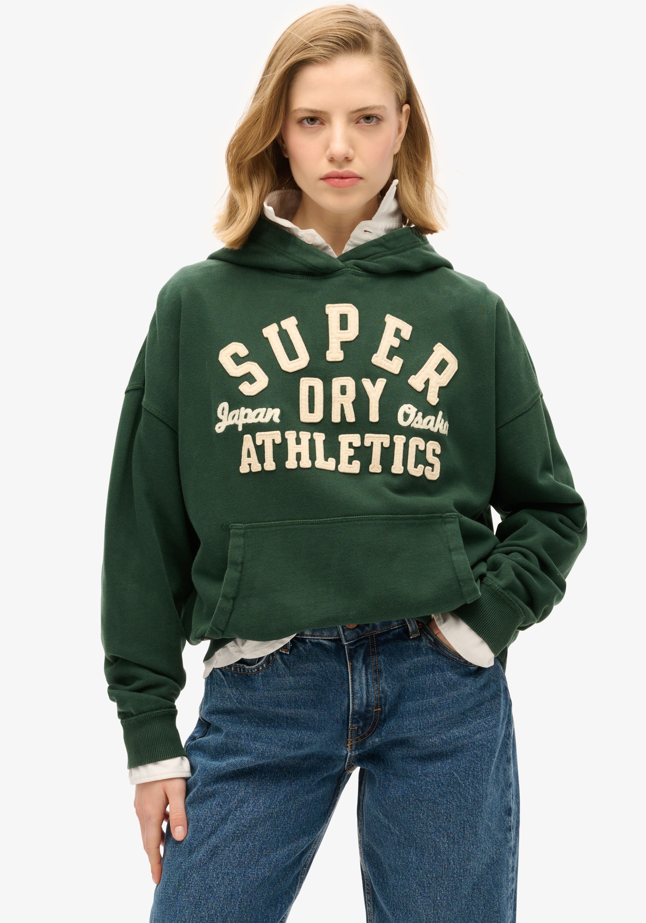 Superdry Kapuzensweatshirt »ATHLETIC APPLIQ OVERSIZE HOOD«