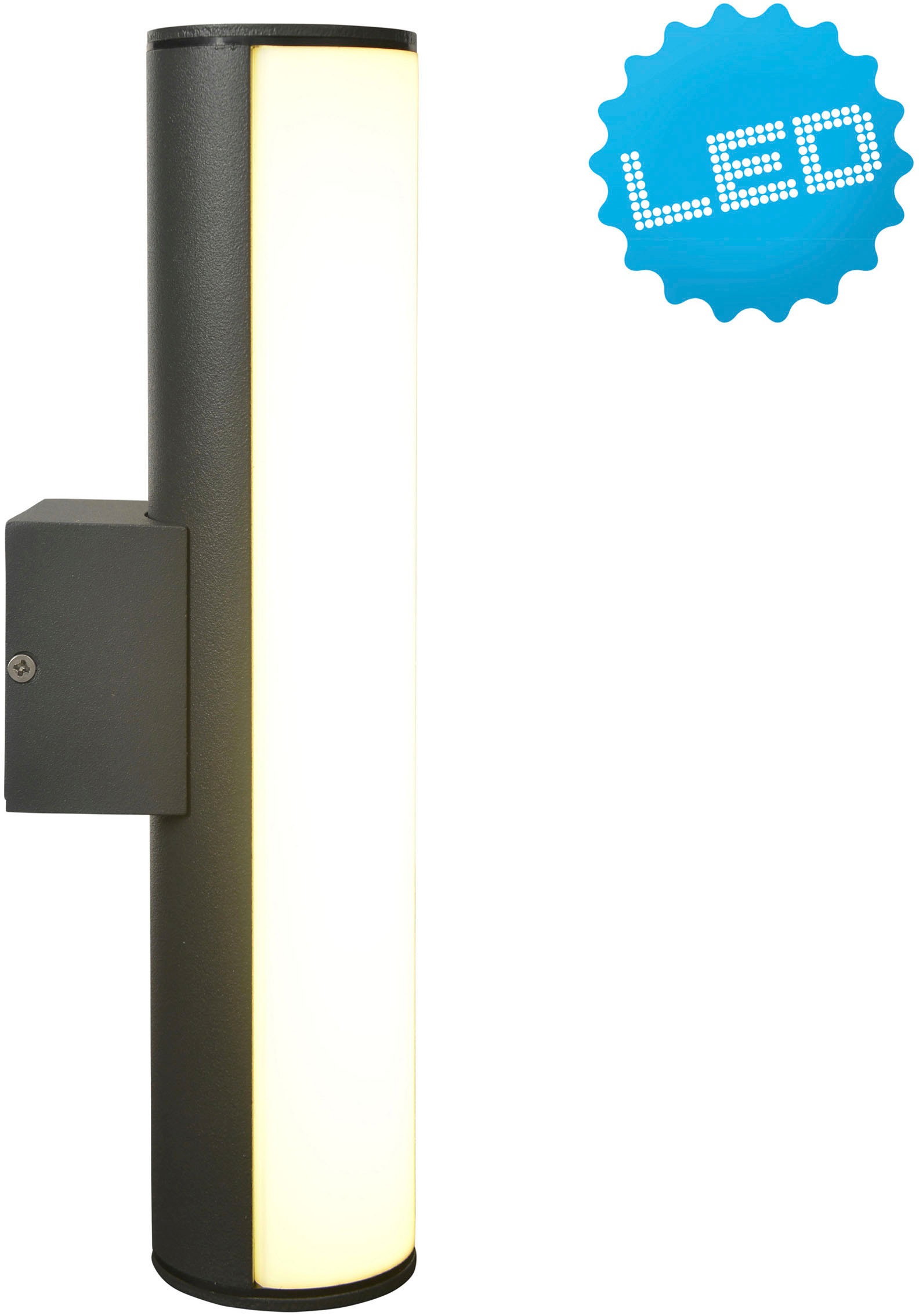 LED Außen-Wandleuchte »Flair«, 1 flammig, Aluminium dunkelgrau Länge 30cm IP54...