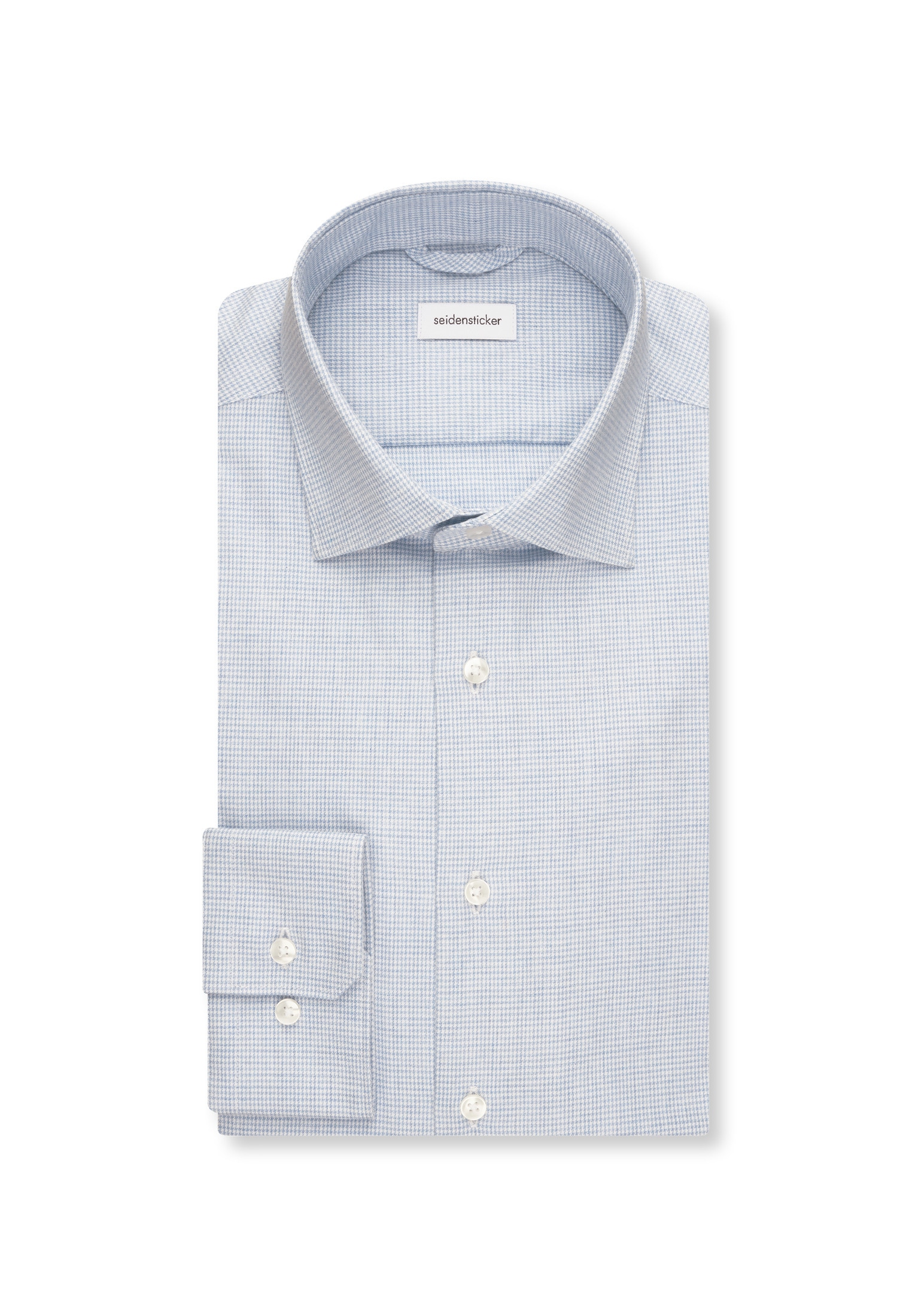 seidensticker Flanellhemd »Shaped« Shaped Langarm Kentkragen Pepita