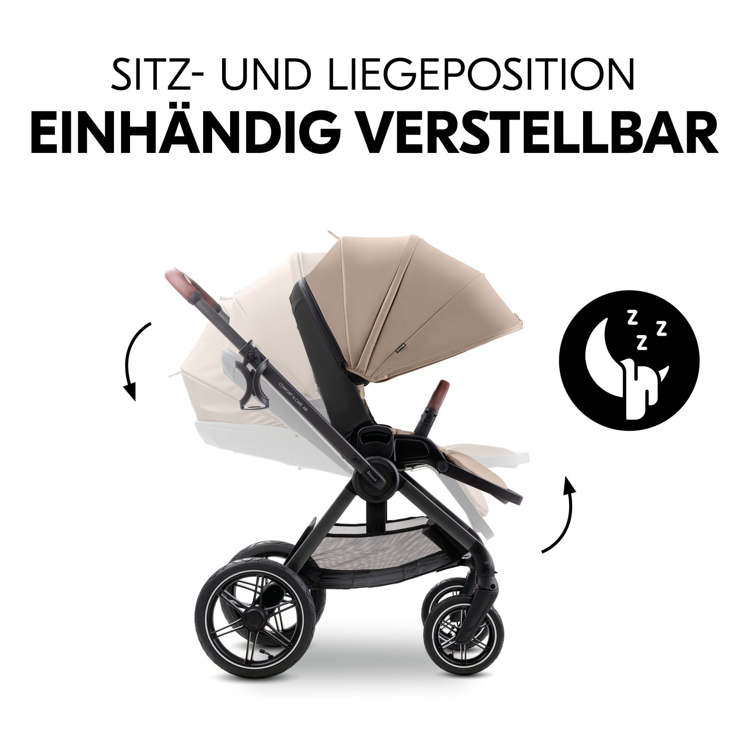 Hauck Kombi-Kinderwagen »Comfort N Care Air«, 22 kg, Belastbarkeit bis 22 kg