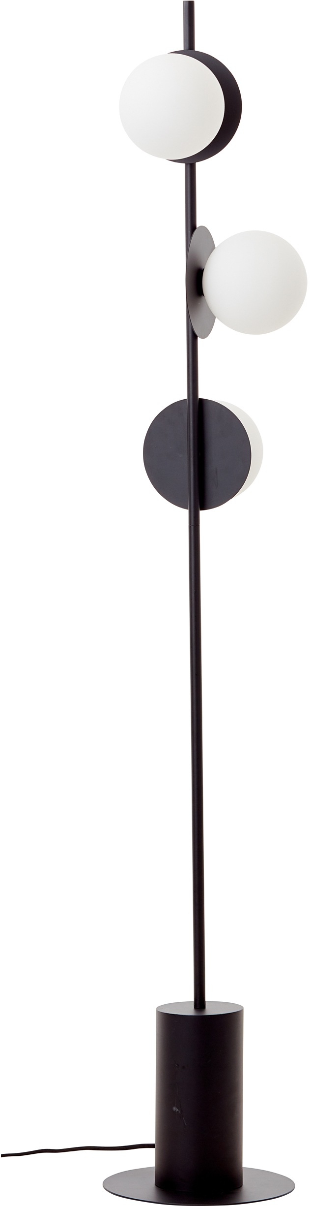 Places of Style Stehlampe »Tennessee«, G9, 1 St., 3 x G9, max. 10W, schwarz/weiß