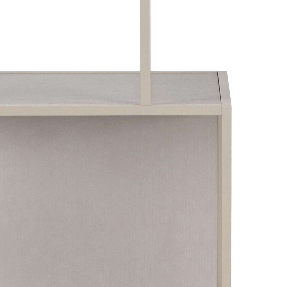 ACTONA GROUP Bücherregal »Seaford, Regal, Standregal, Raumteiler«, Regal, grau, asymmetrische Details, wendbare Rückwand, 77x35x185cm
