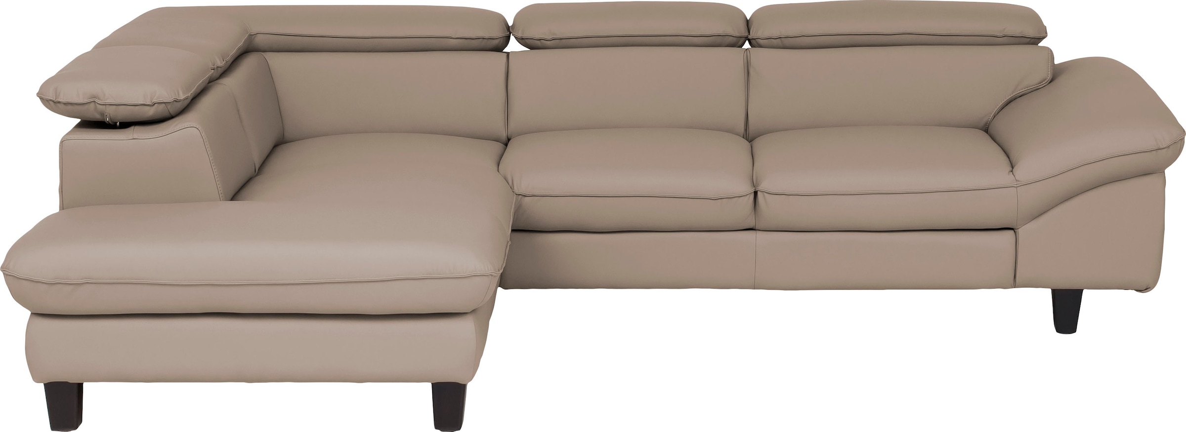 OTTO home Ecksofa »Pilot L-Form« mit Kopfteilverstellung, wahlweise mit Schlaffunktion & Bettkasten