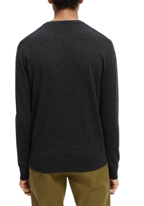 Scotch & Soda Wollpullover, Crewneck aus Merino Wolle