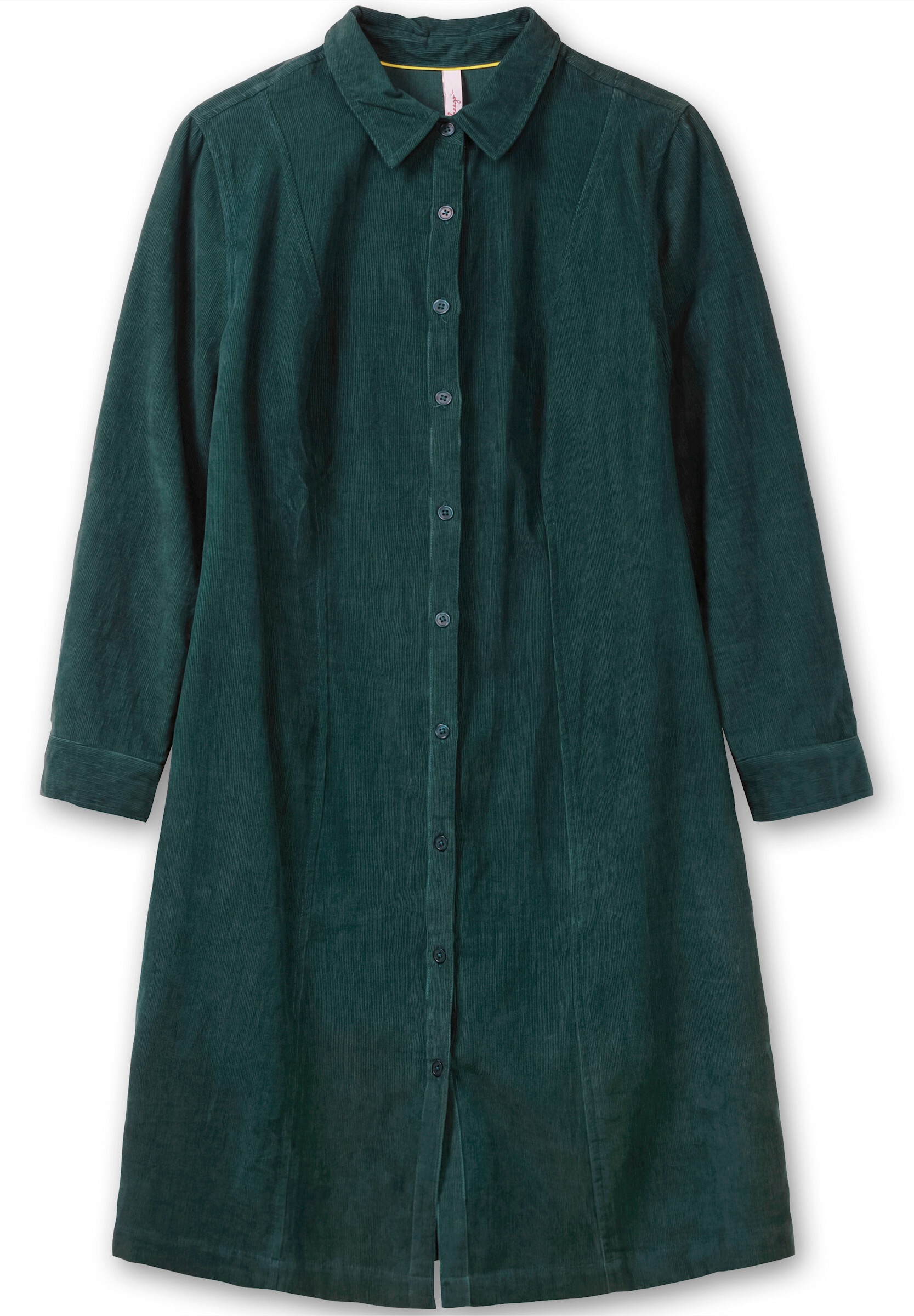 Sheego Hemdblusenkleid »Cord-Kleid Hemdblusenkleid aus weichem Cord« aus weichem Cord, mit Krempelarm