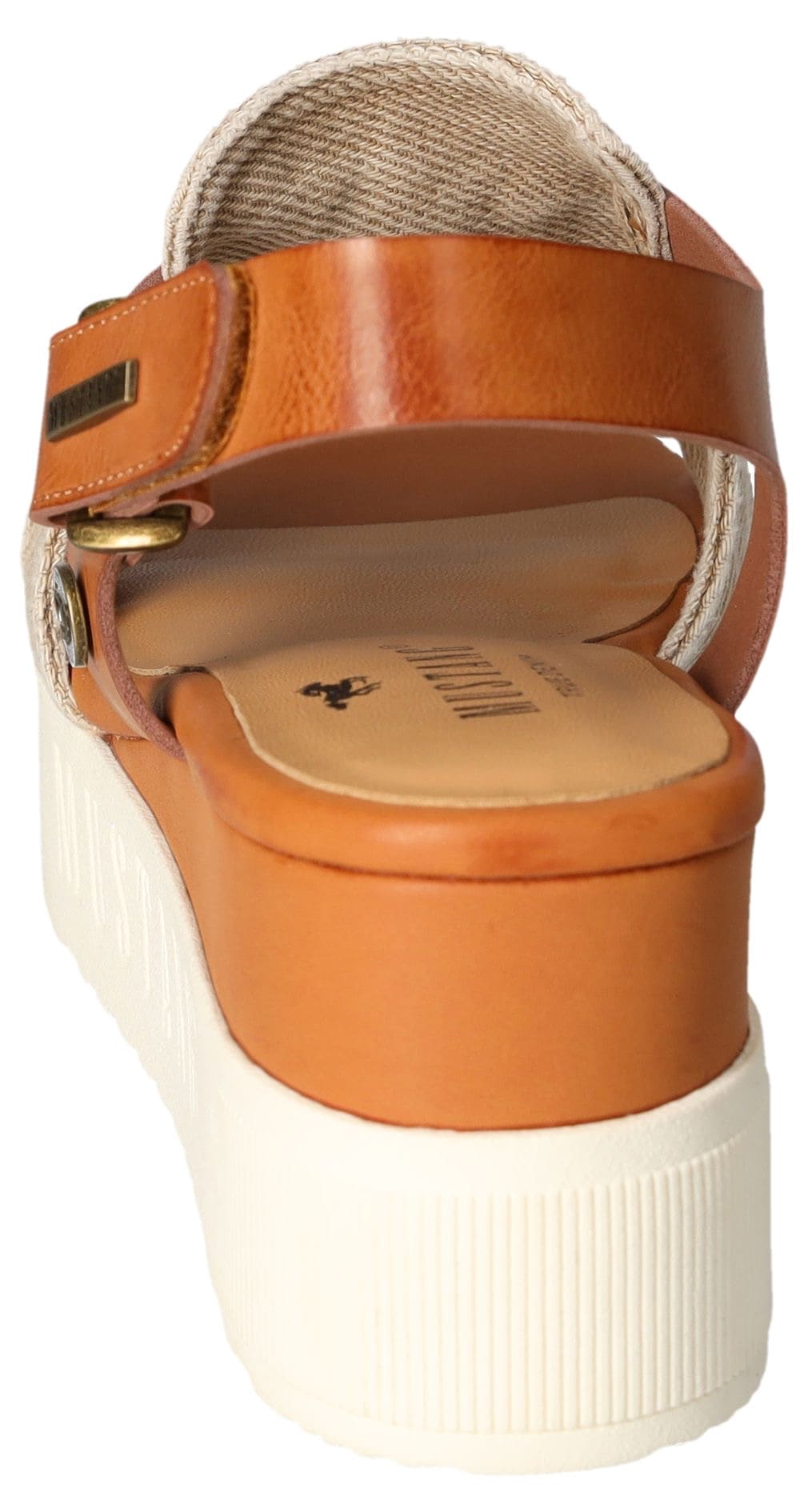 Mustang Shoes Keilsandalette, Keilsandale, Plateausandale mit Klettverschluss