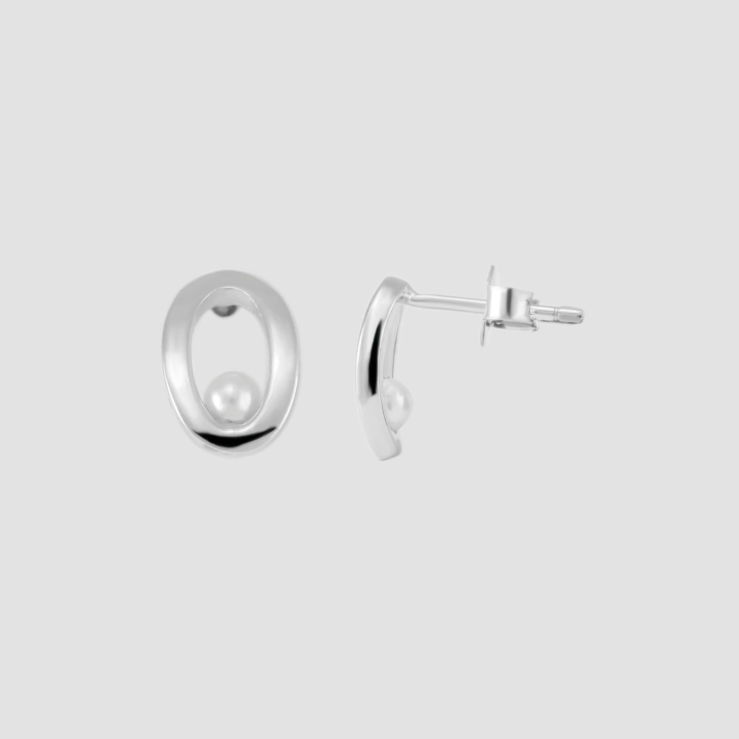 Adelia´s Paar Ohrstecker »Damen Ohrringe ¿ Ohrstecker aus 925 Silber mit Perle«