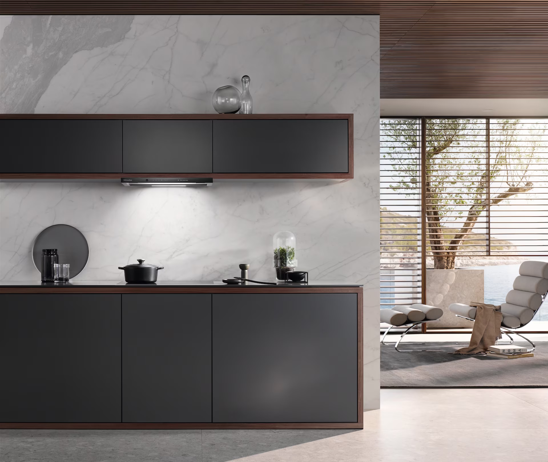 Miele Flachschirmhaube »DAS 4631 Obsidianschwarz, 125 Edition«