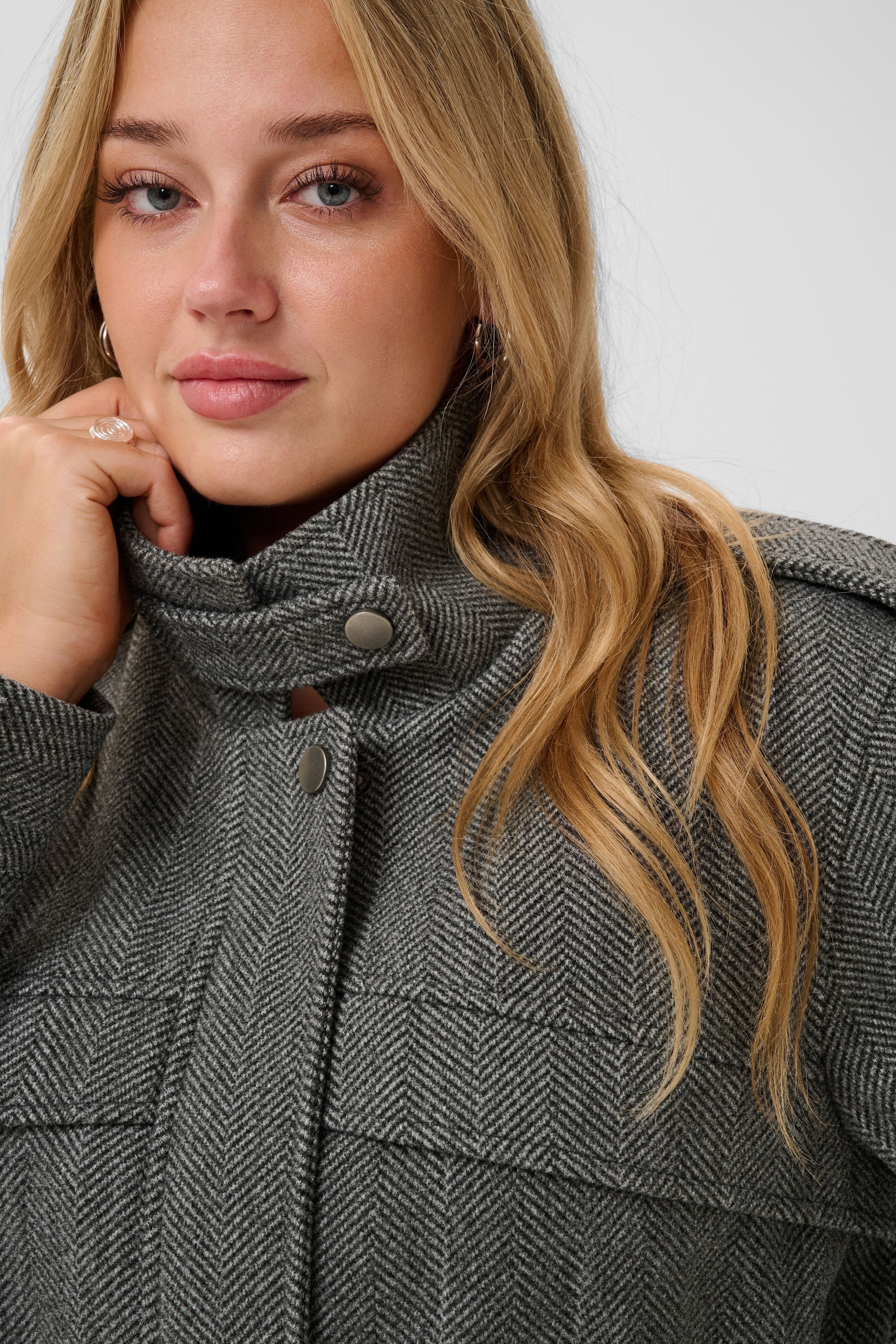 KAFFE Curve Wintermantel »KAFFE Curve Jacke KClauren«