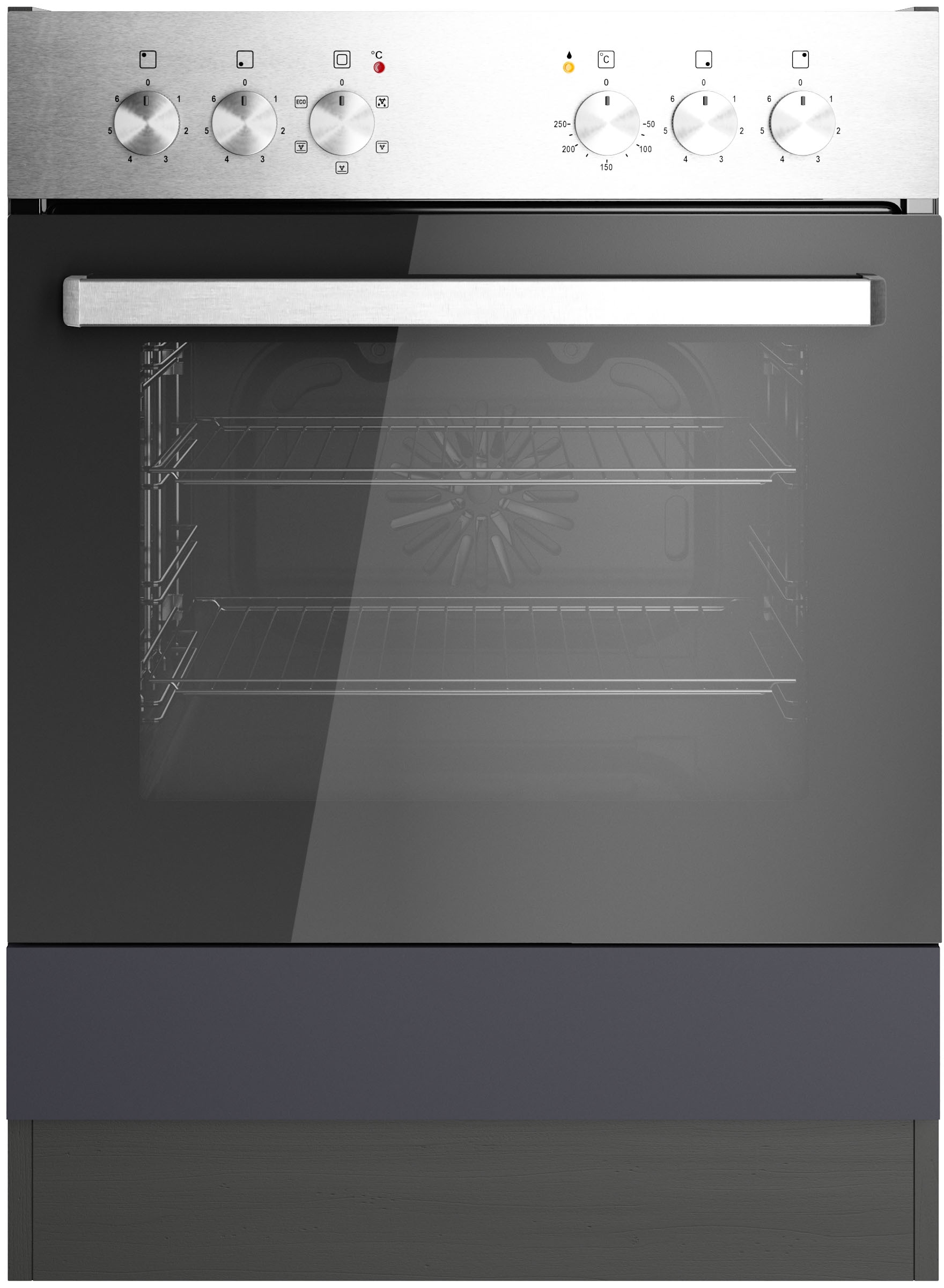 KOCHSTATION Herdumbauschrank »KS-Milan«, Herdumbauschrank 60 cm, matte oder hochglänzende Fronten