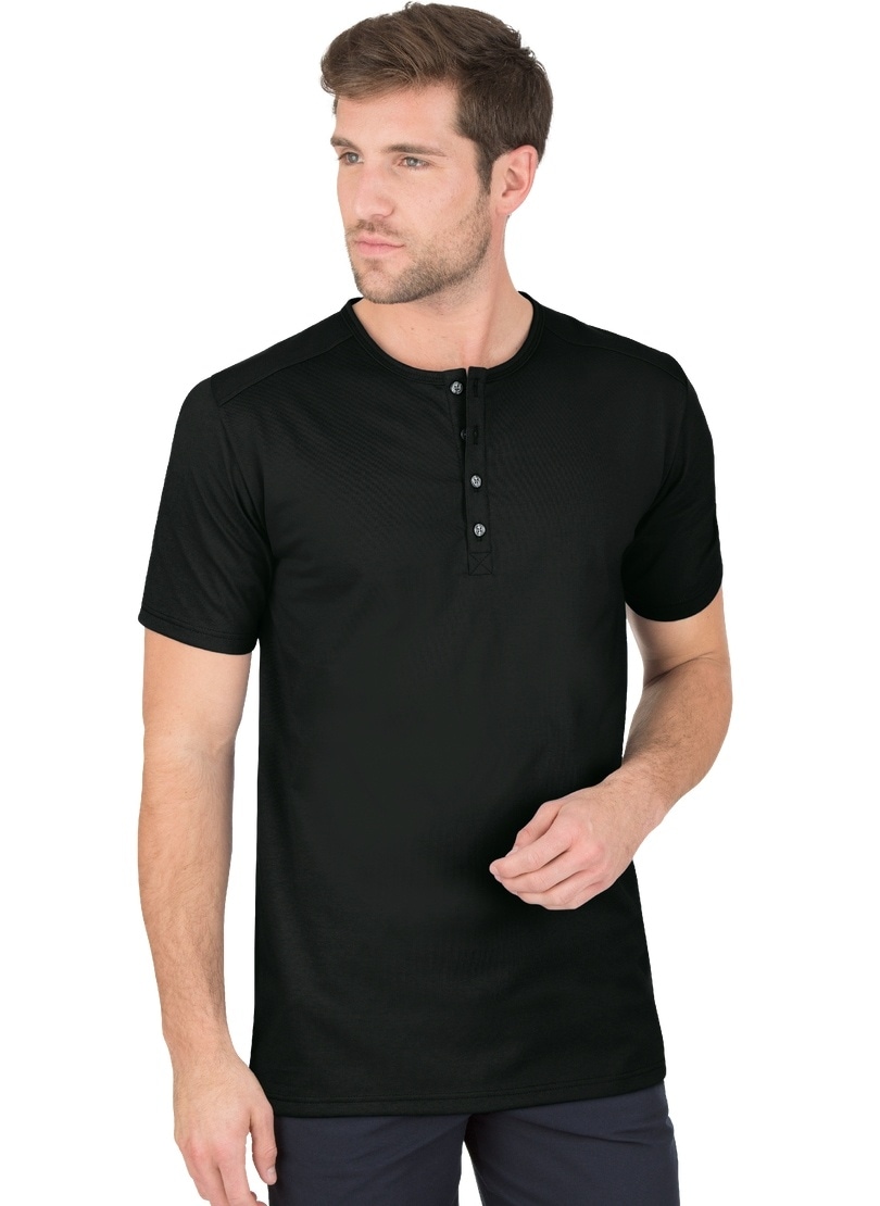 Trigema T-Shirt »TRIGEMA T-Shirt Knopfleiste bestellen bei DELUXE Baumwolle« OTTO mit online