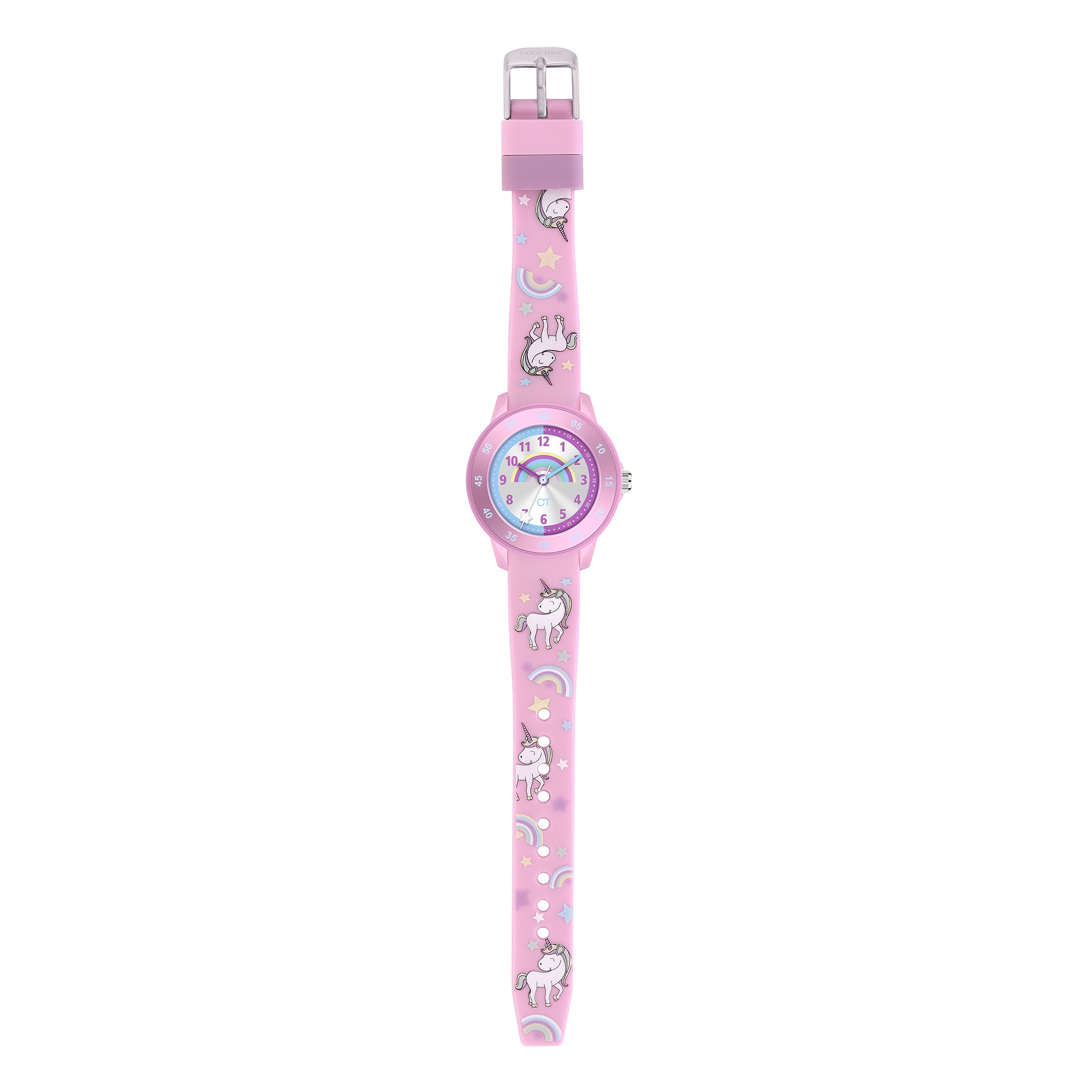 COOL TIME Quarzuhr »The Cool Pink Unicorn«, Armbanduhr, Silikonarmband, Kinderuhr, Mädchen, analog