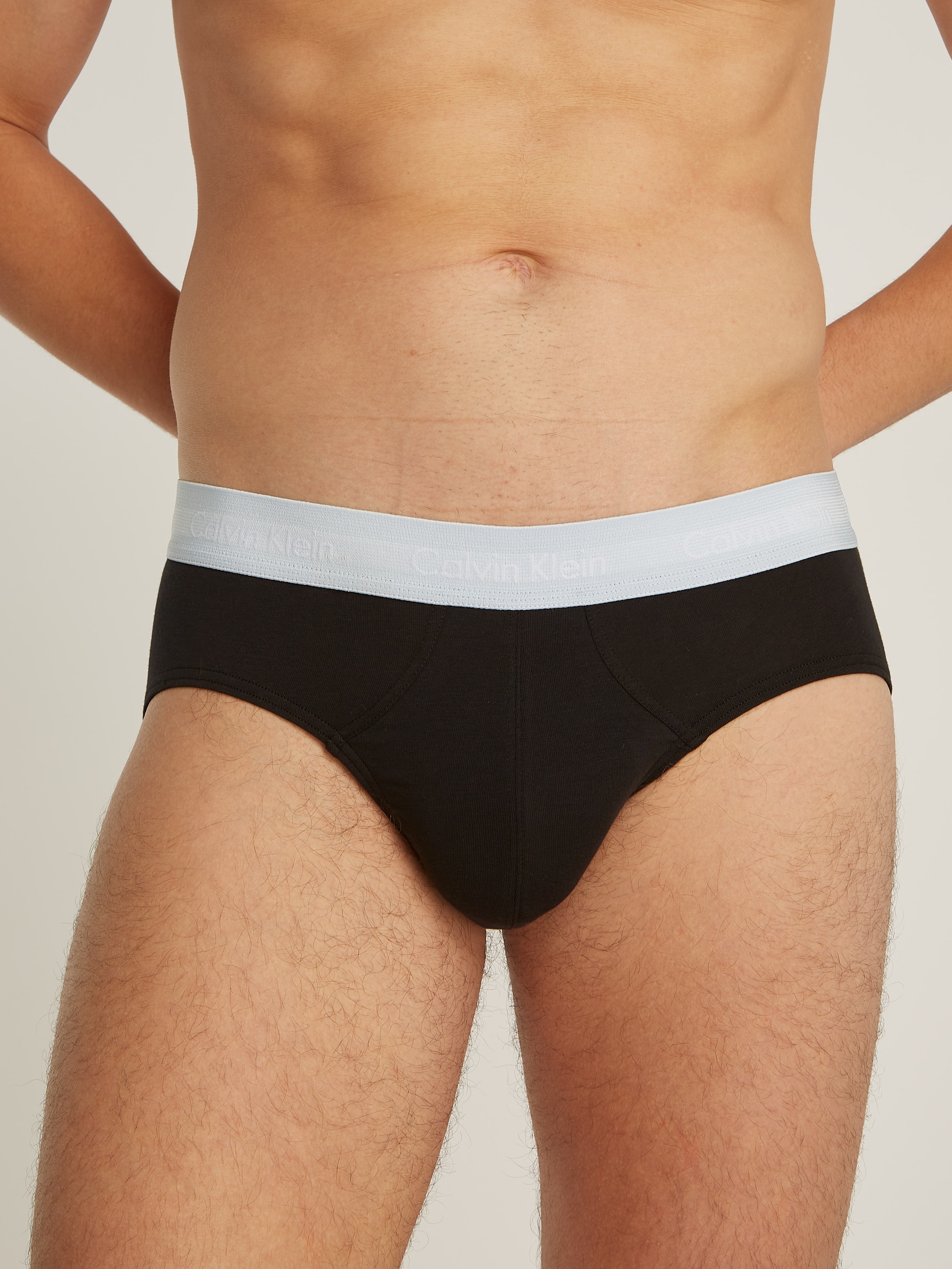Calvin Klein Underwear Hipster, (3 St.), mit farbigem Webbund