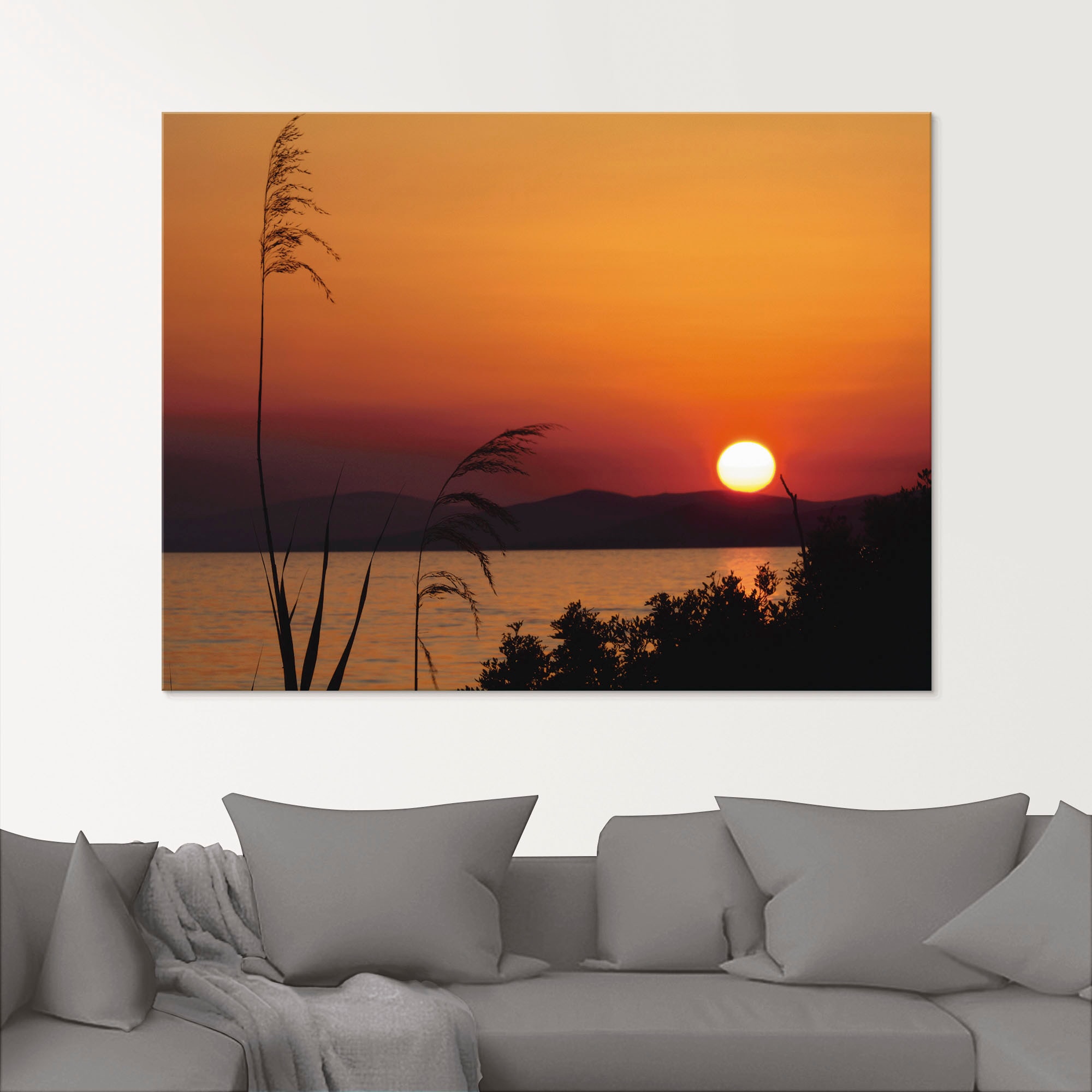 -untergang, Größen Sonnenaufgang Artland Glasbild bei online in verschiedenen & »Sonnenuntergang«, St.), (1 OTTO