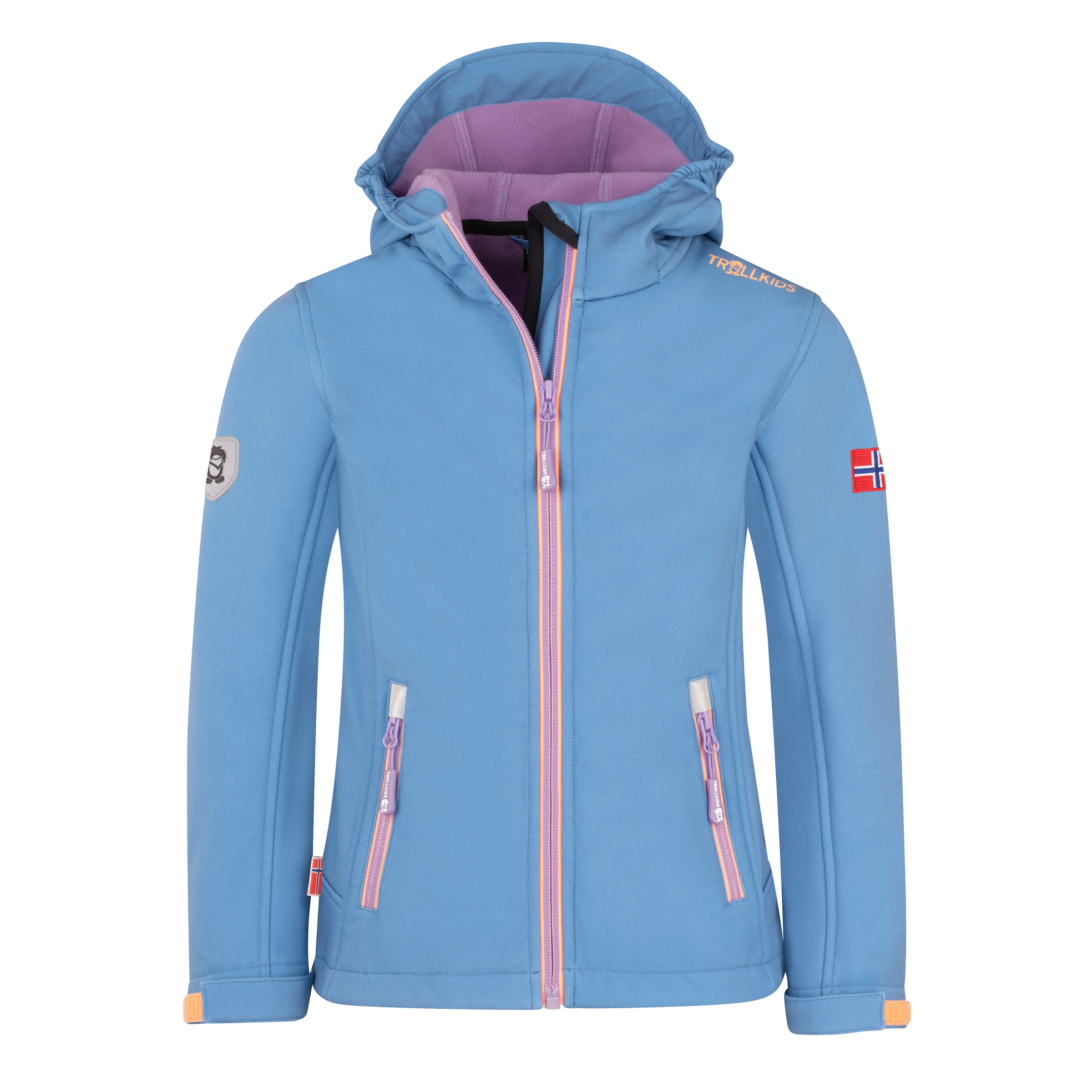 TROLLKIDS Softshelljacke »GIRLS TROLLFJORD JACKET« für Kinder und Jugendliche, sportlicher Stil, winddicht