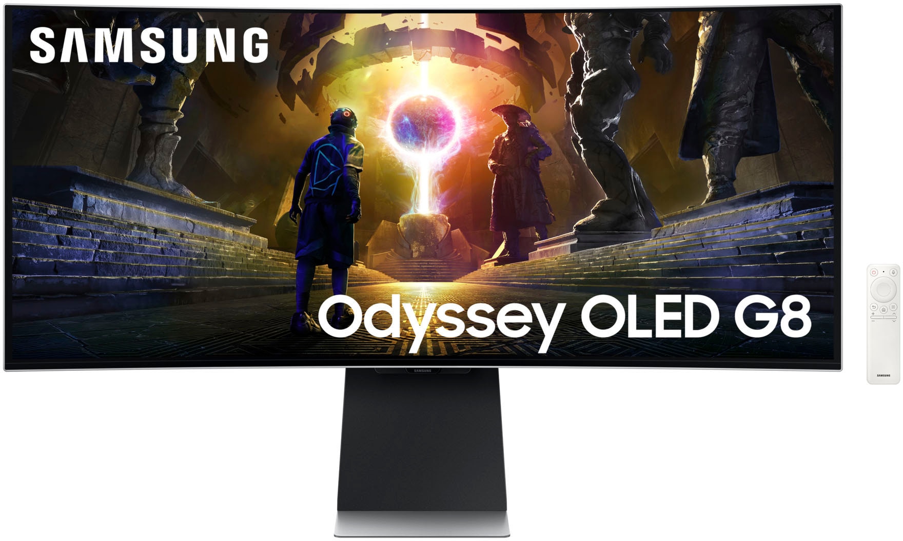 Samsung Curved-Gaming-OLED-Monitor »S34DG850SU« 86 cm/34 3440 x 1440 px UWQHD 0,03 Reaktionszeit 175 Hz in silberfarben